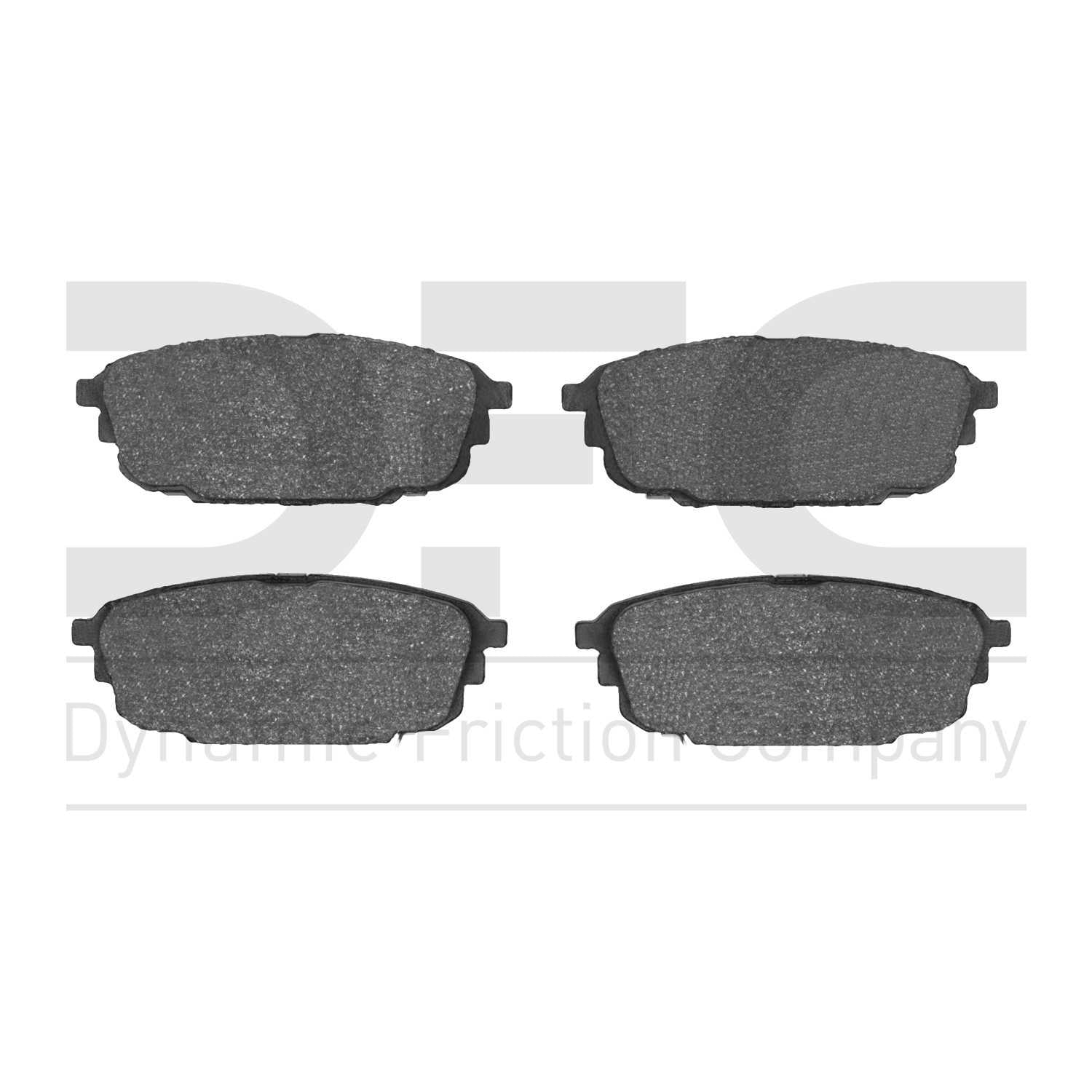 Dynamic Friction Company Disc Brake Pad Set  top view frsport 1310-0892-00