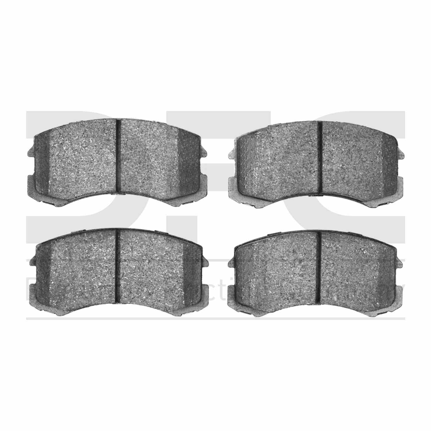 Dynamic Friction Company Disc Brake Pad Set  top view frsport 1310-0904-00