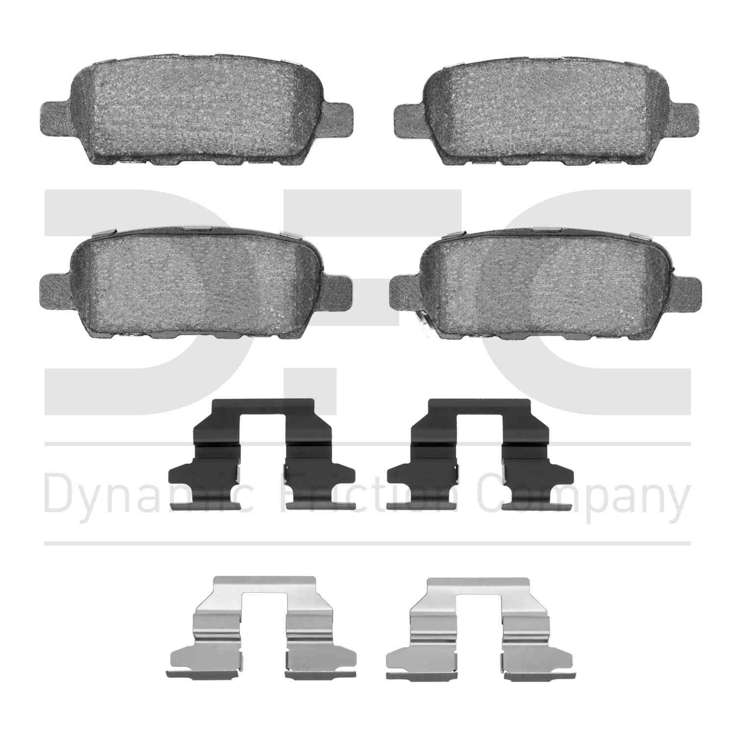 Dynamic Friction Company Disc Brake Pad Set  top view frsport 1310-0905-01