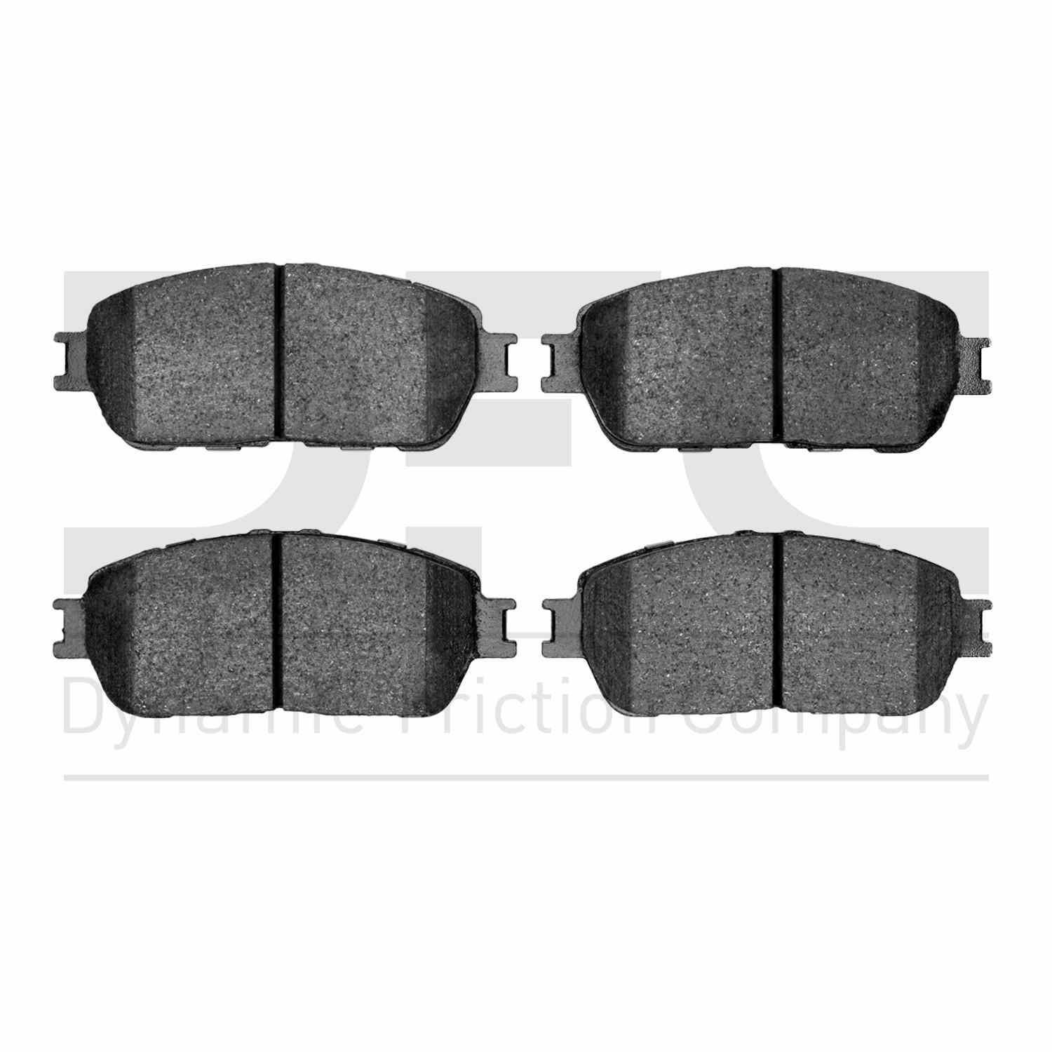 Dynamic Friction Company Disc Brake Pad Set  top view frsport 1310-0906-10