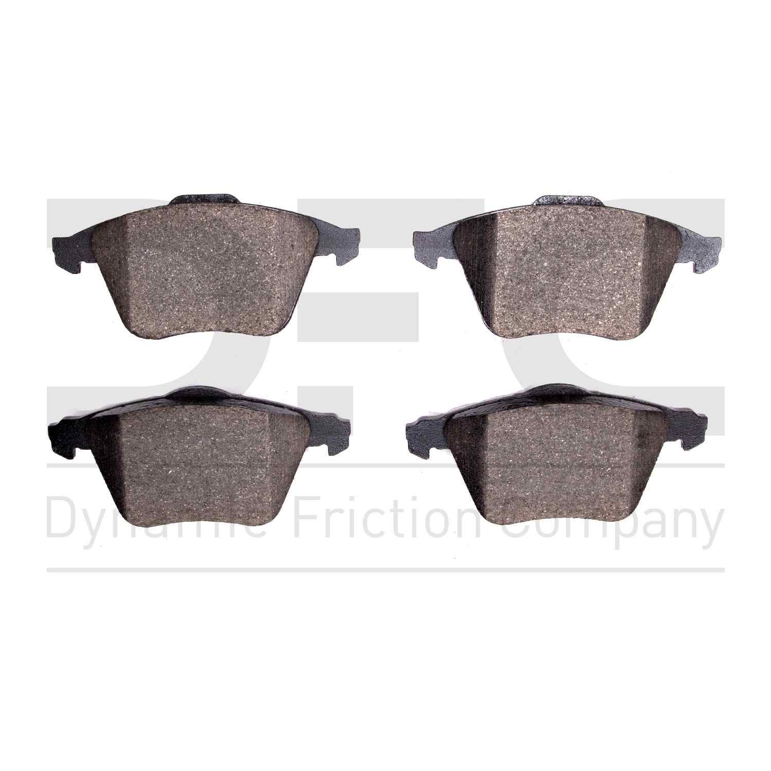 Dynamic Friction Company Disc Brake Pad Set  top view frsport 1310-0915-00