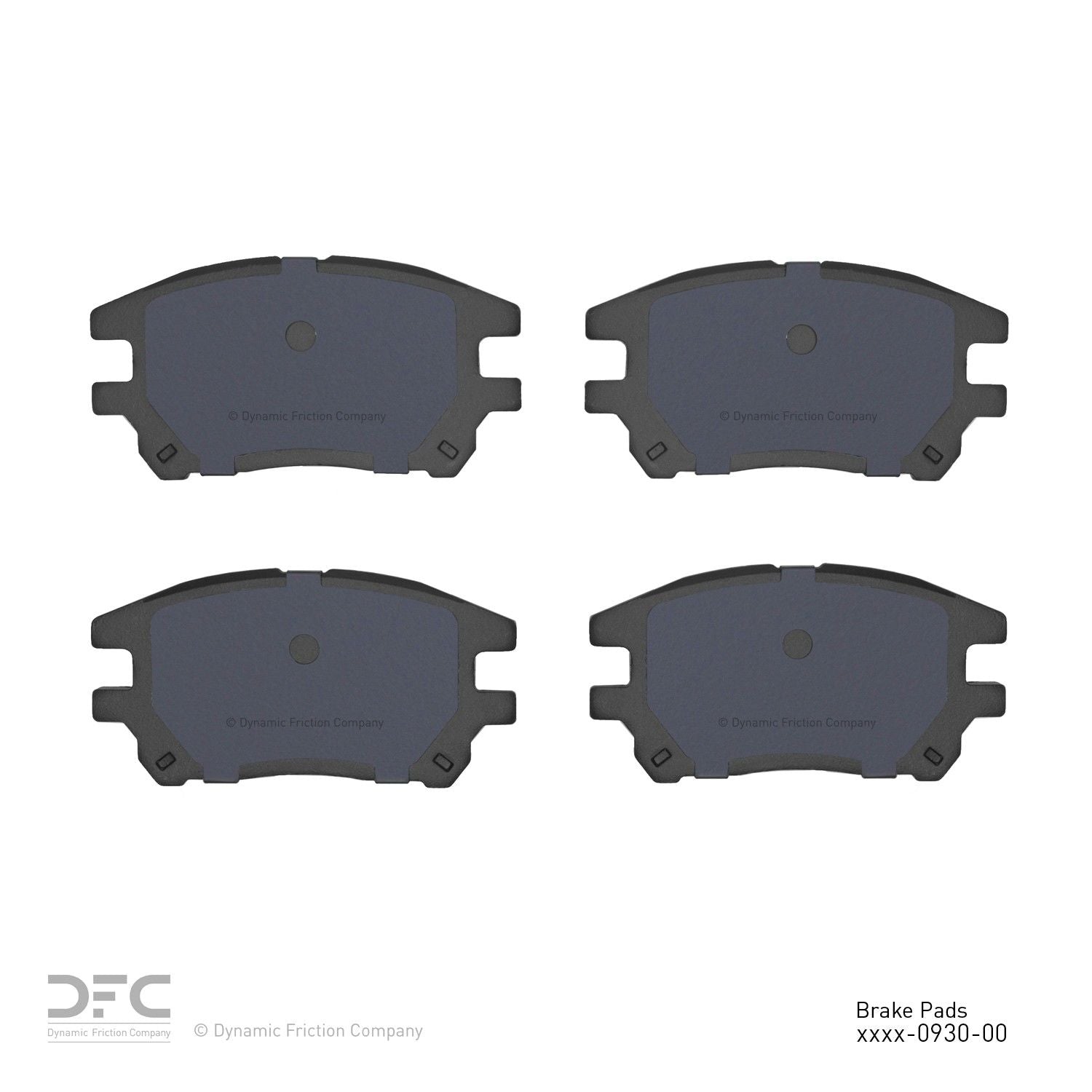 dynamic friction company disc brake pad set  frsport 1310-0930-00