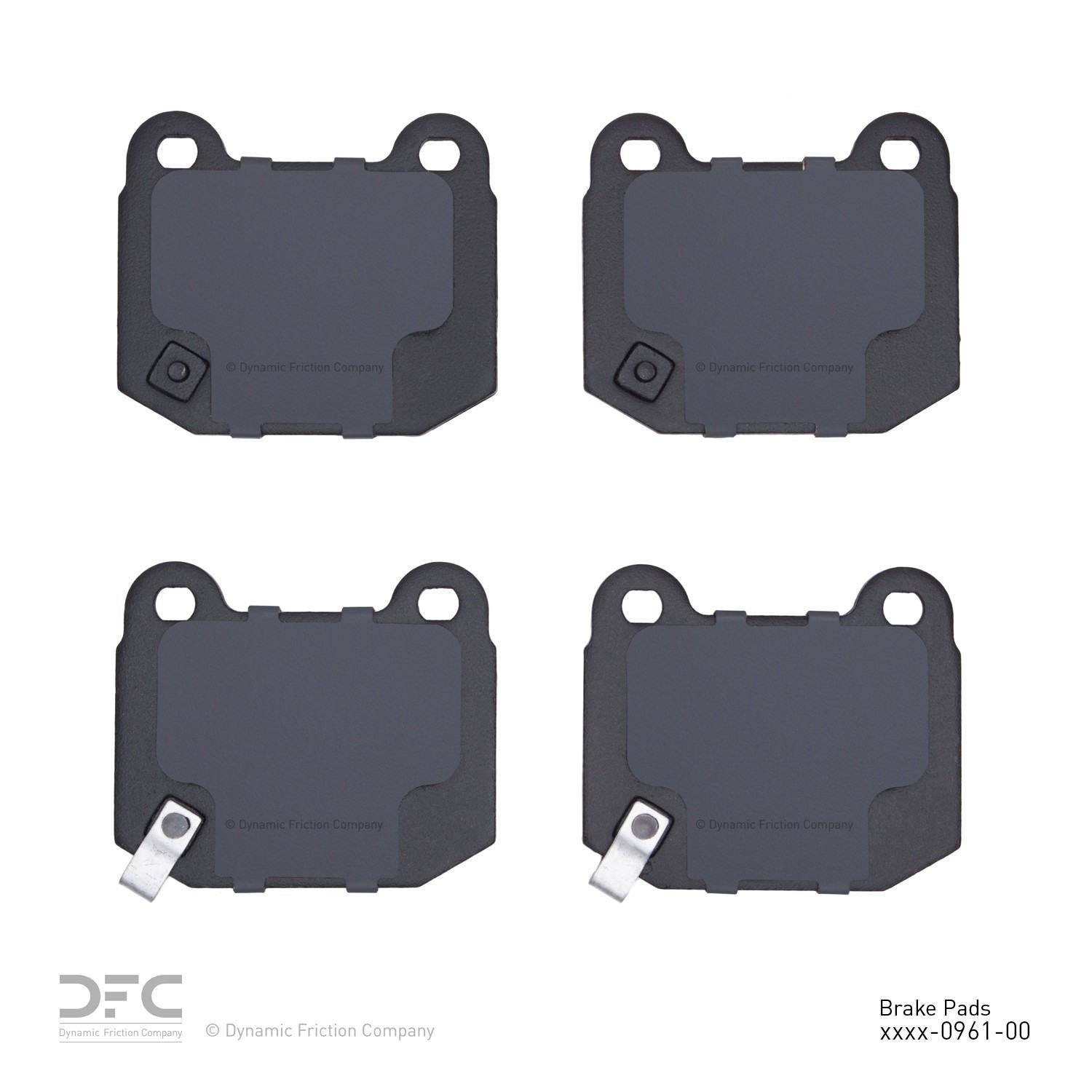 dynamic friction company disc brake pad set  frsport 1310-0961-00