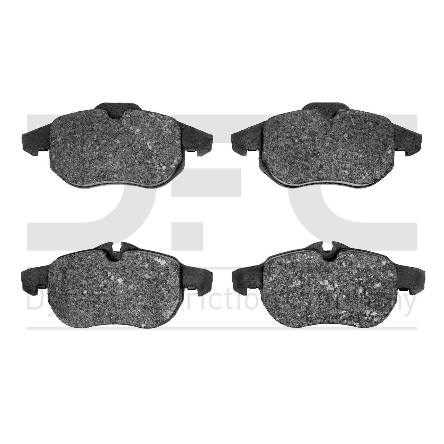 Dynamic Friction Company Disc Brake Pad Set  top view frsport 1310-0972-00