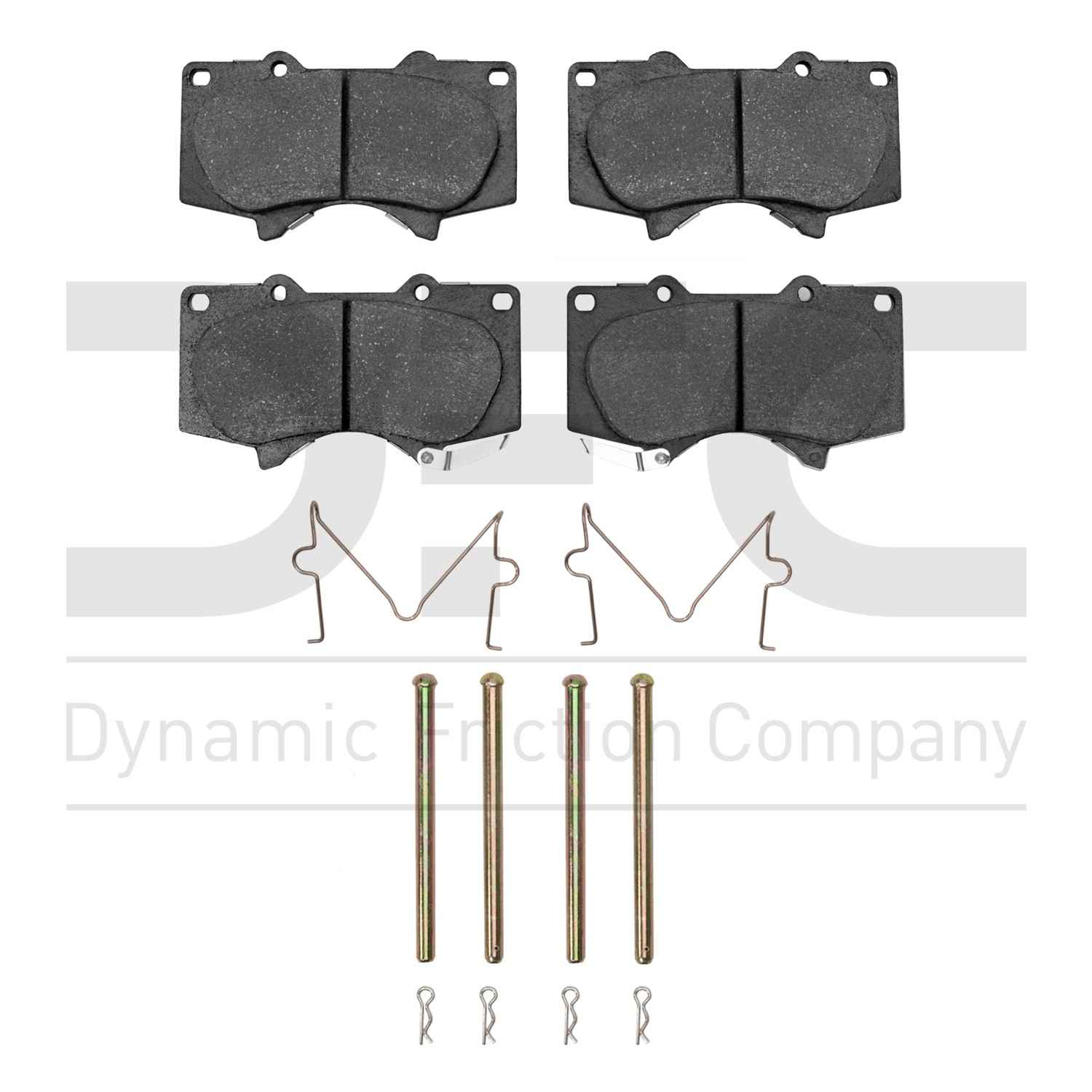 Dynamic Friction Company Disc Brake Pad Set  top view frsport 1310-0976-01