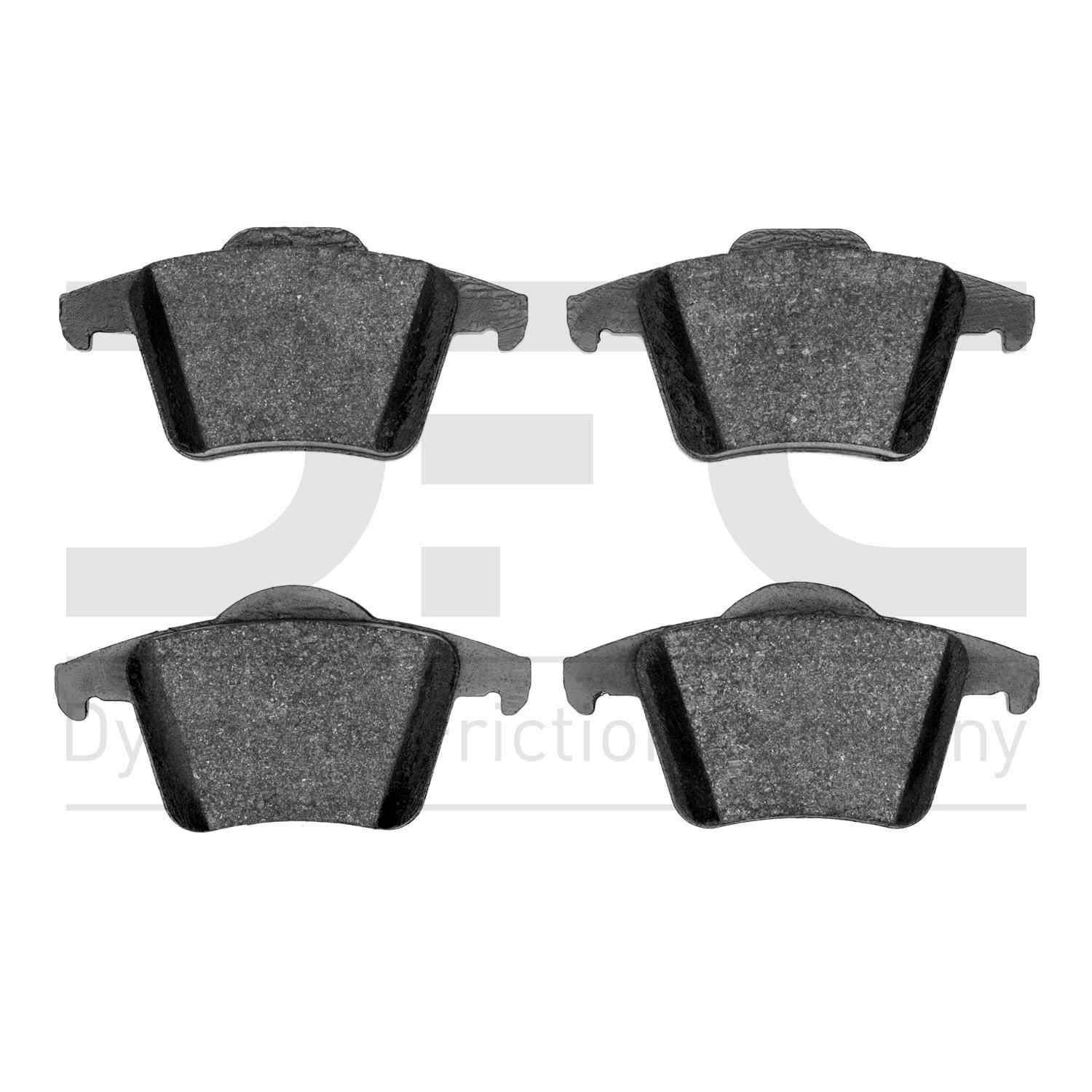 Dynamic Friction Company Disc Brake Pad Set  top view frsport 1310-0980-00