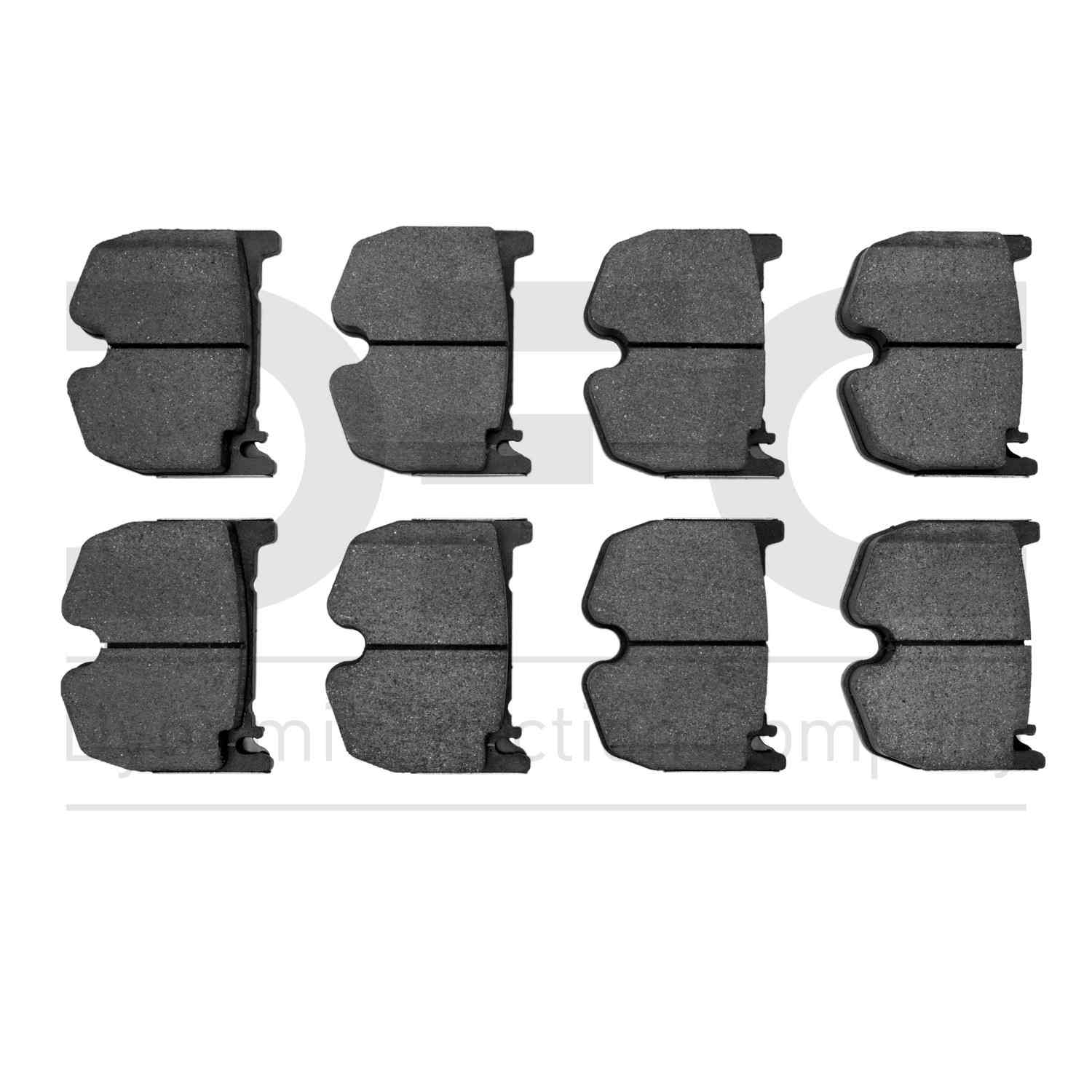 Dynamic Friction Company Disc Brake Pad Set  top view frsport 1310-0983-00