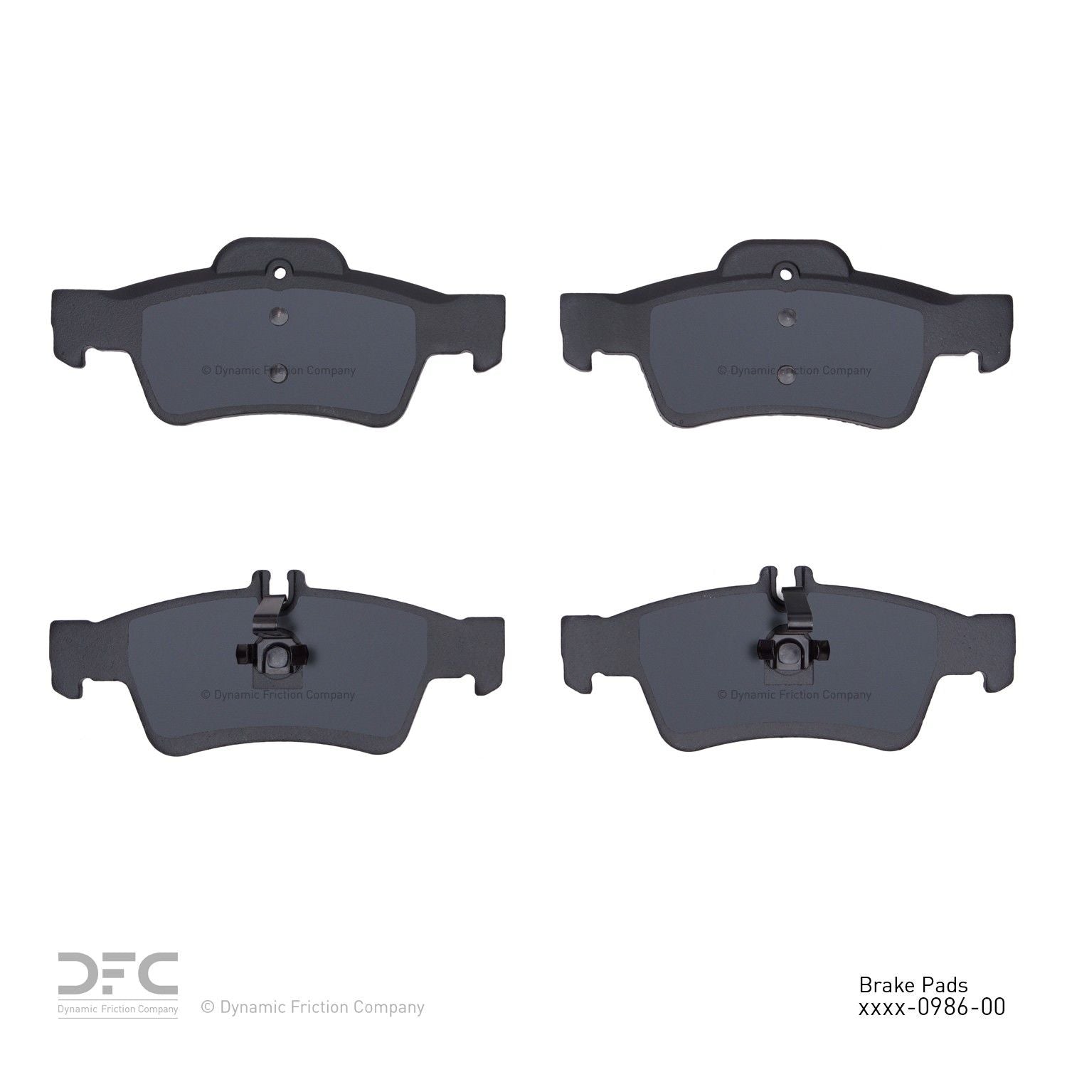 dynamic friction company disc brake pad set  frsport 1310-0986-00