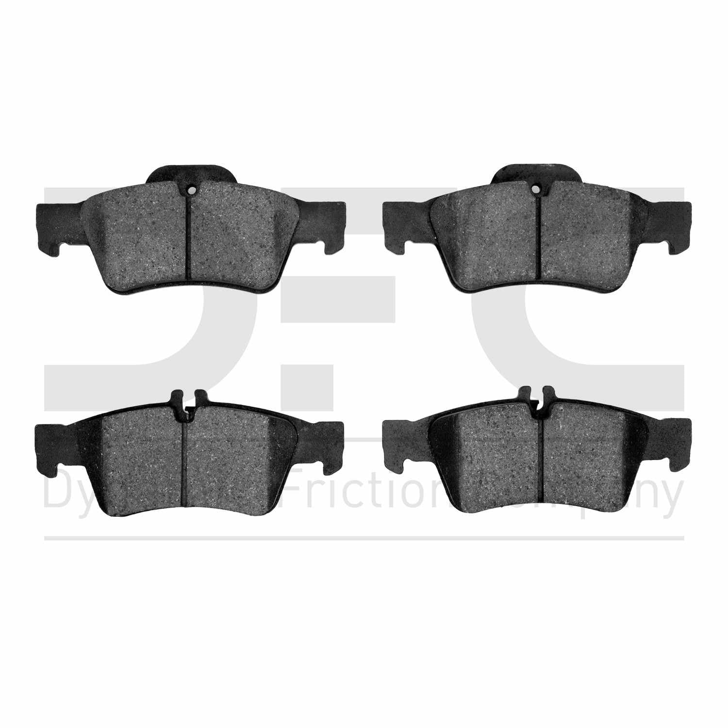 Dynamic Friction Company Disc Brake Pad Set  top view frsport 1310-0986-00