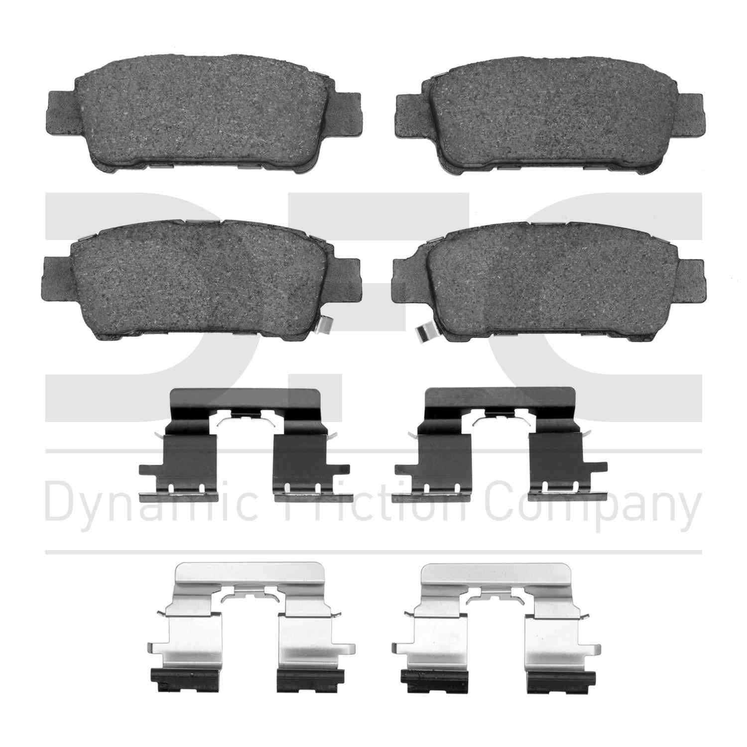 Dynamic Friction Company Disc Brake Pad Set  top view frsport 1310-0995-01