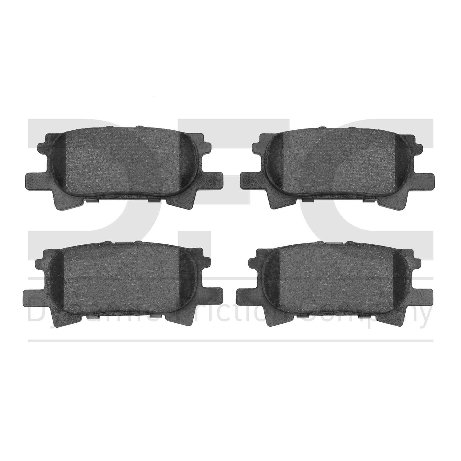 Dynamic Friction Company Disc Brake Pad Set  top view frsport 1310-0996-00