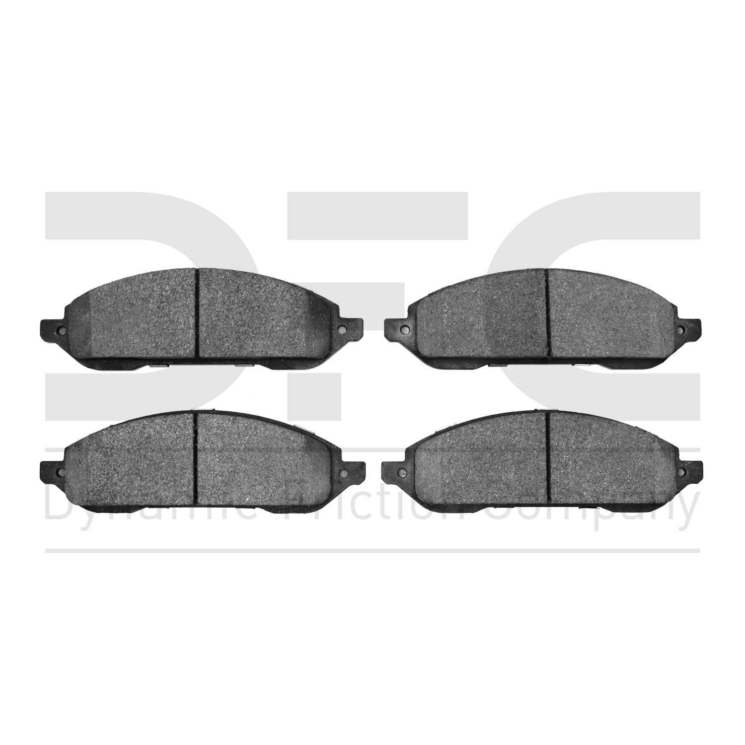 Dynamic Friction Company Disc Brake Pad Set  top view frsport 1310-1022-00