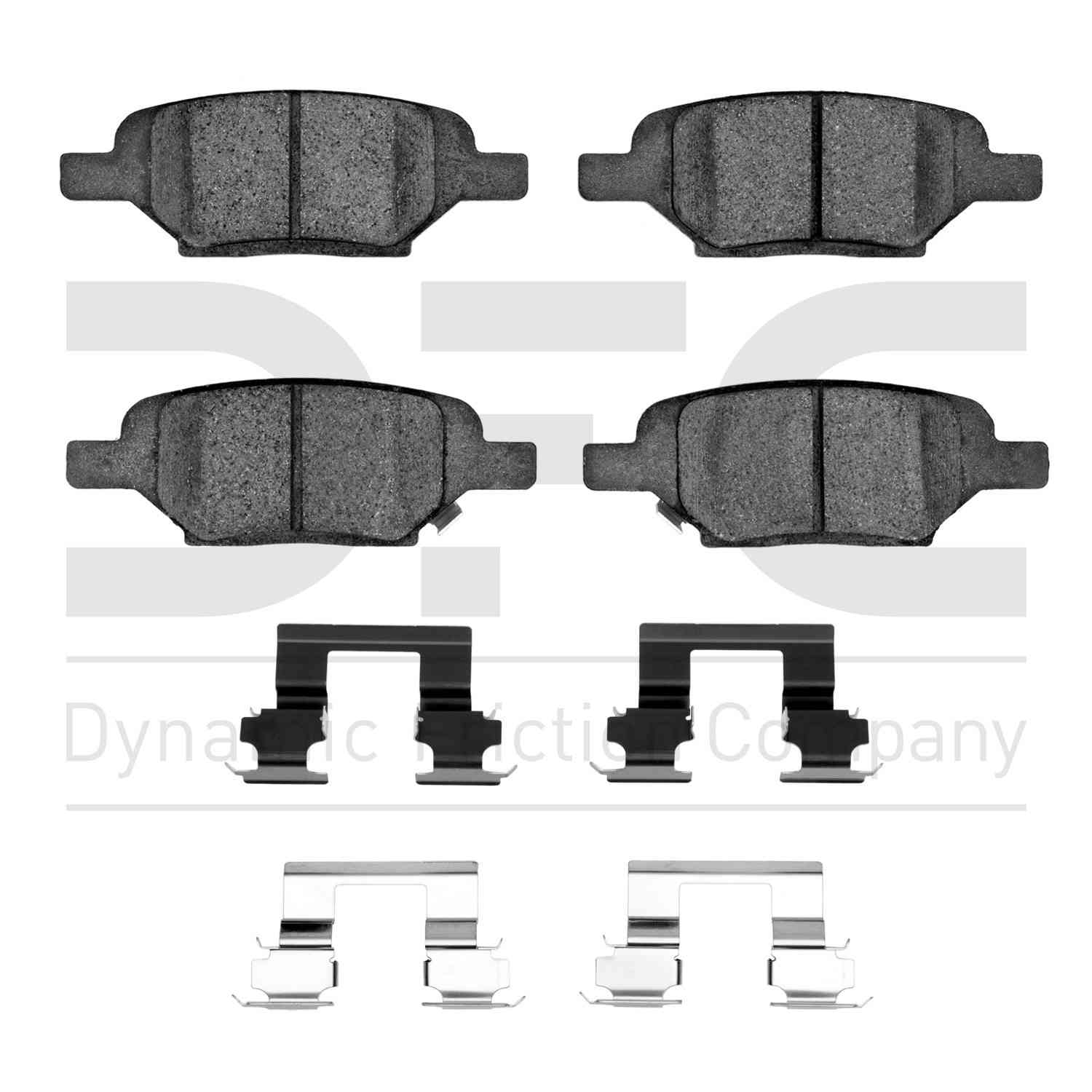 Dynamic Friction Company Disc Brake Pad Set  top view frsport 1310-1033-01