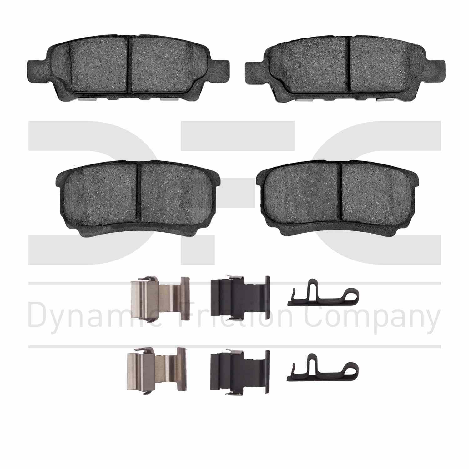 Dynamic Friction Company Disc Brake Pad Set  top view frsport 1310-1037-01