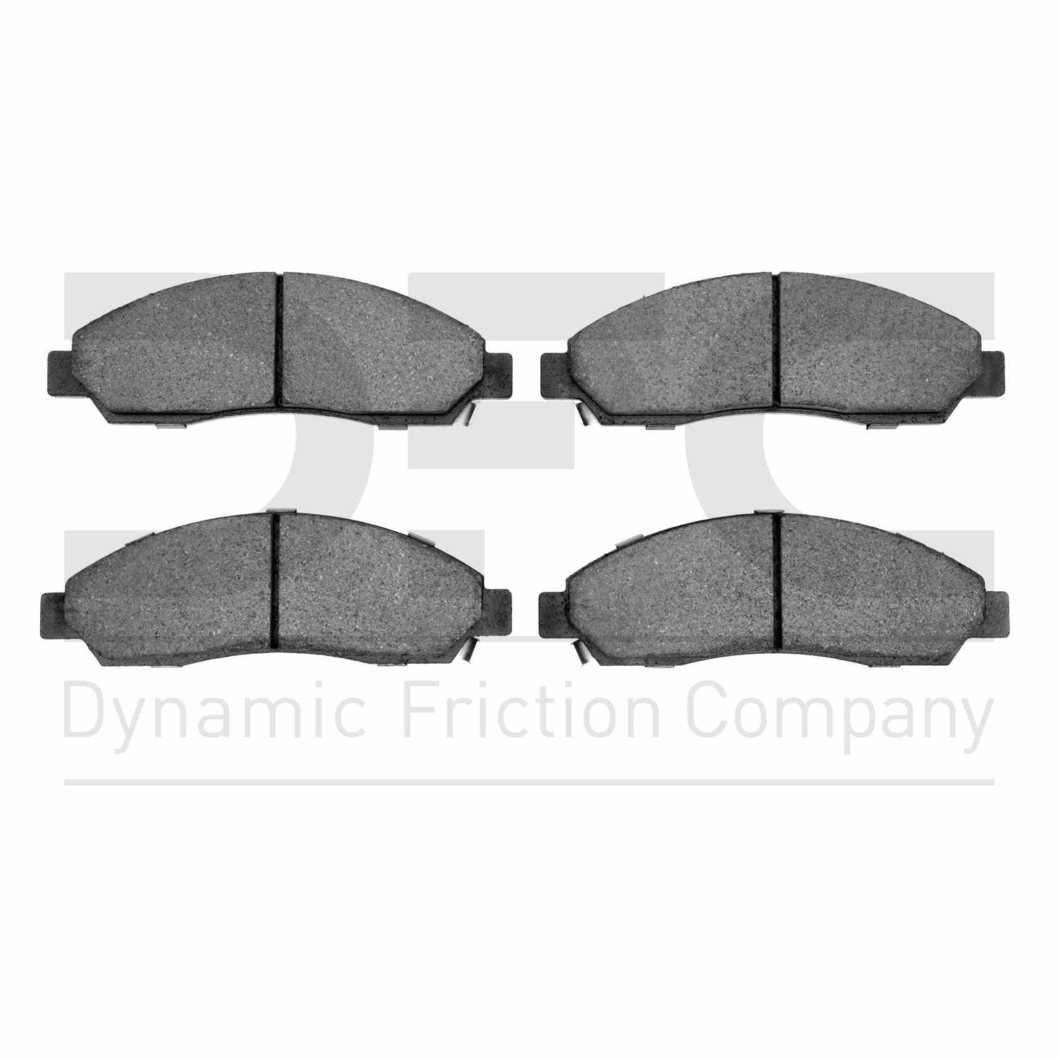 Dynamic Friction Company Disc Brake Pad Set  top view frsport 1310-1039-00