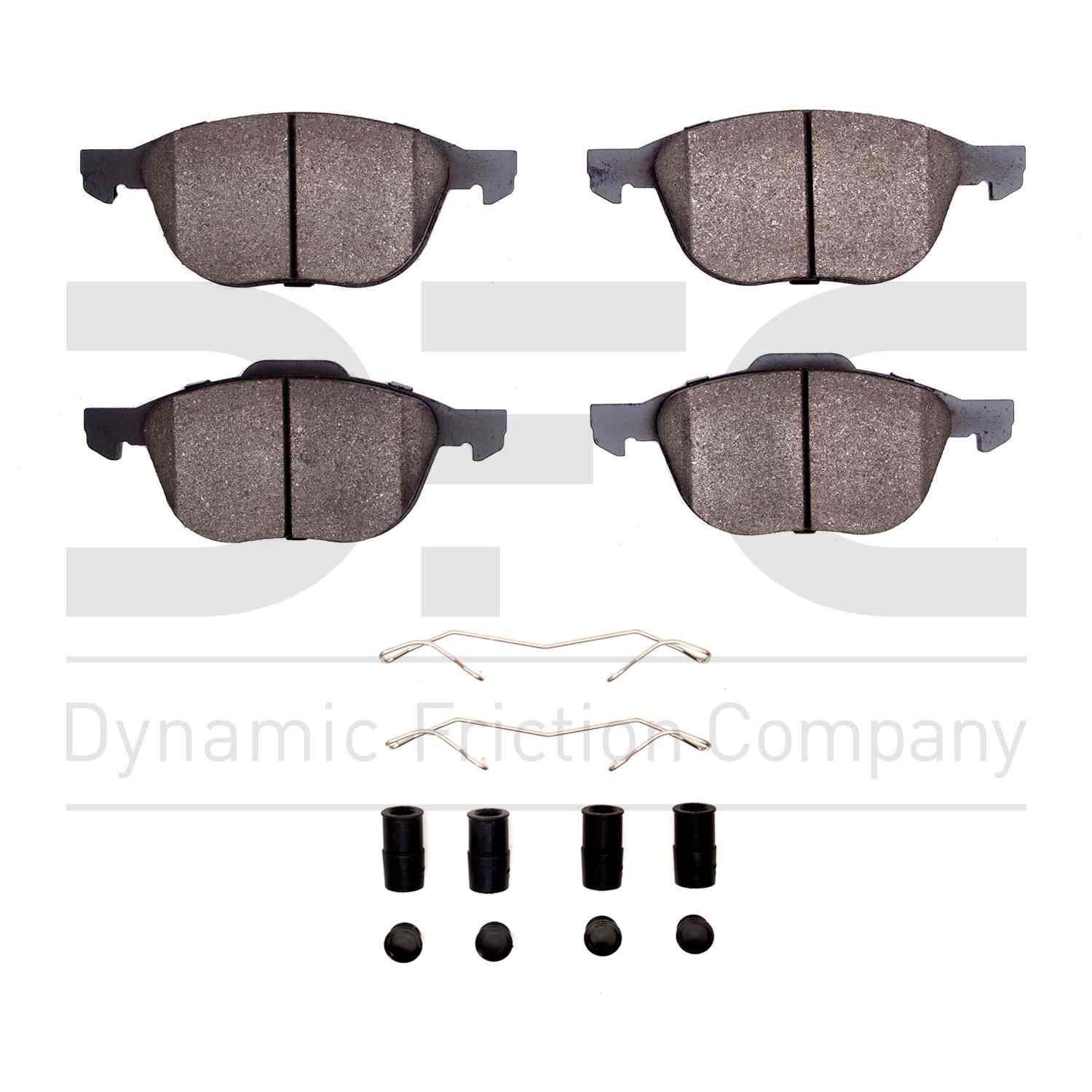 Dynamic Friction Company Disc Brake Pad Set  top view frsport 1310-1044-01