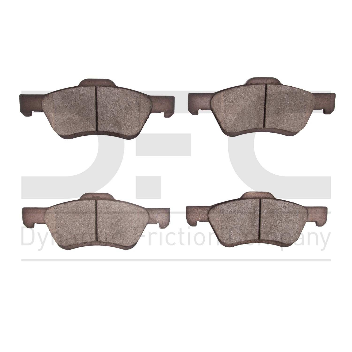 Dynamic Friction Company Disc Brake Pad Set  top view frsport 1310-1047-20