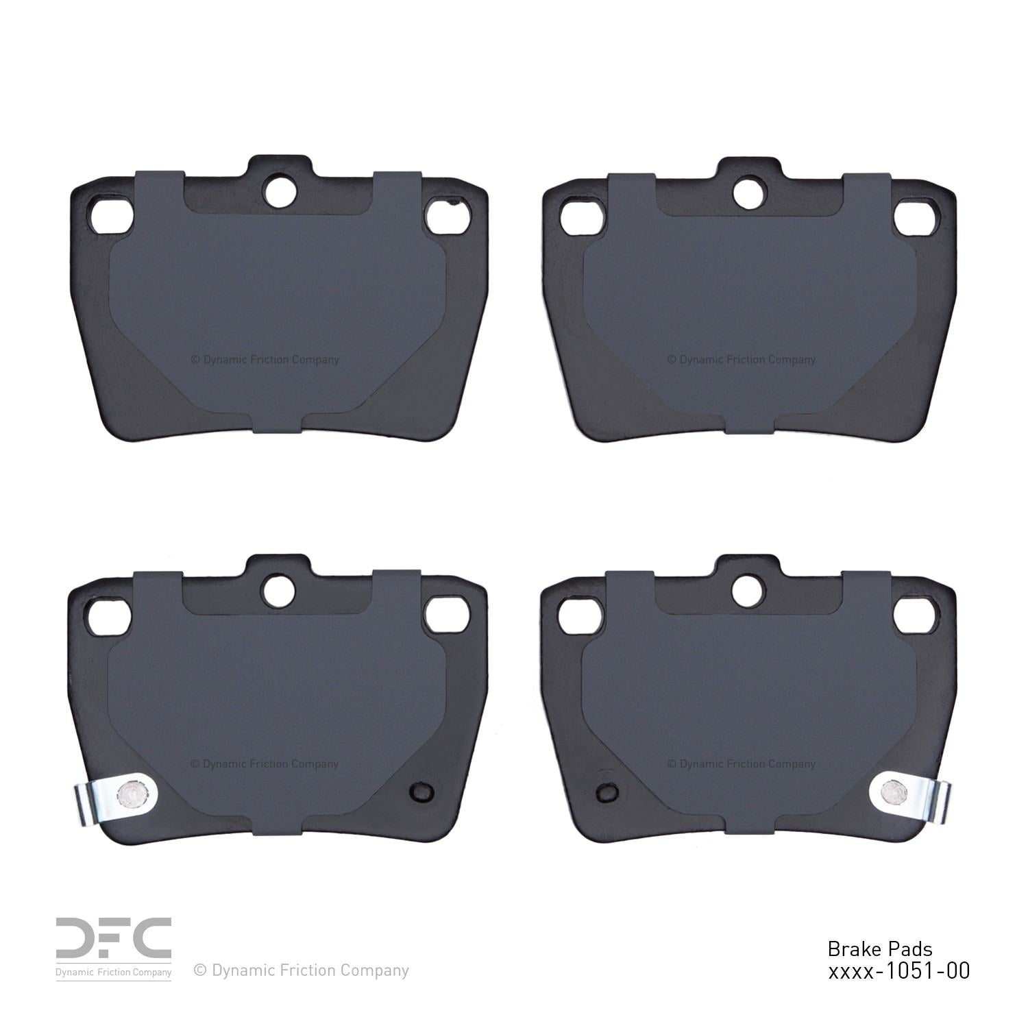 dynamic friction company disc brake pad set  frsport 1310-1051-00