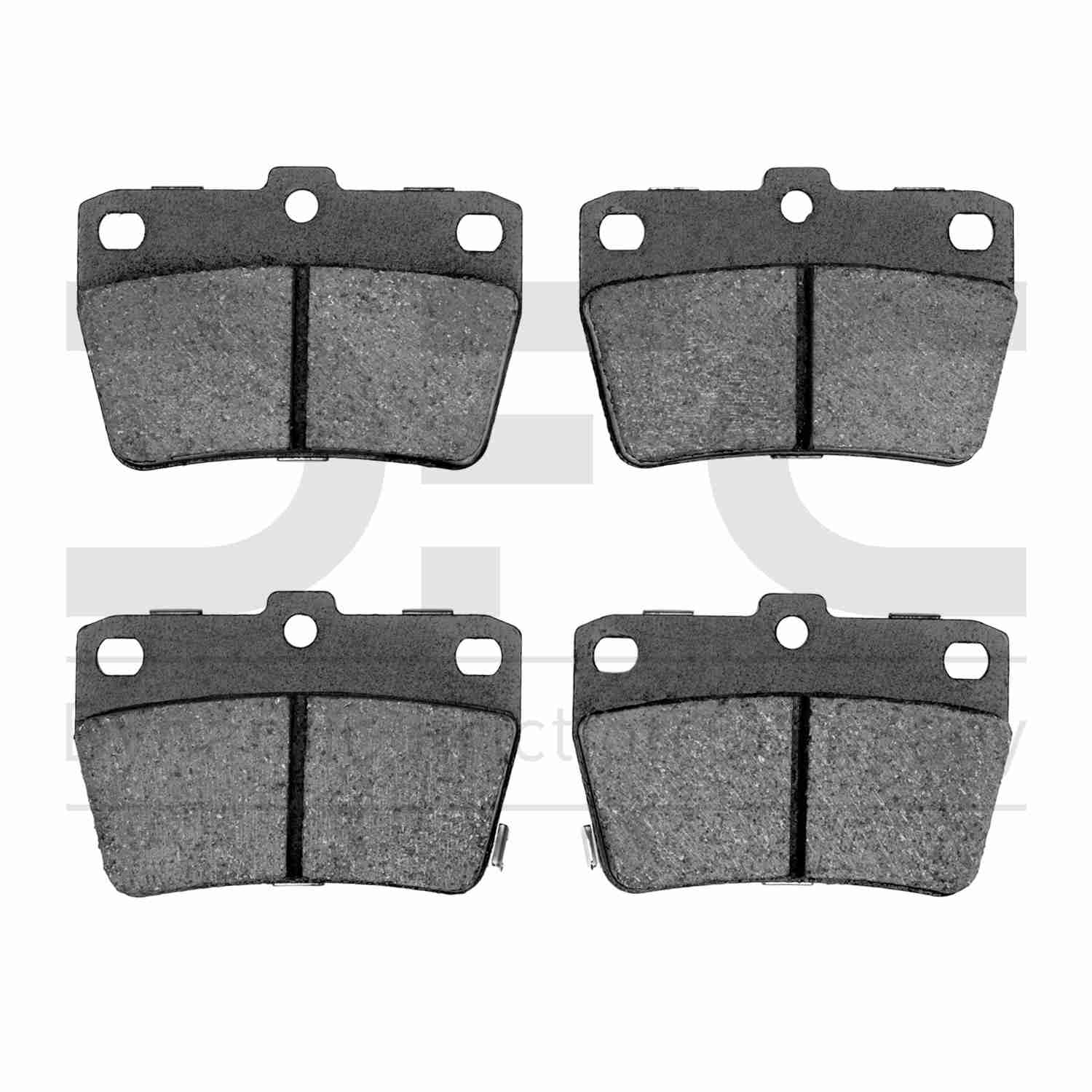 Dynamic Friction Company Disc Brake Pad Set  top view frsport 1310-1051-00