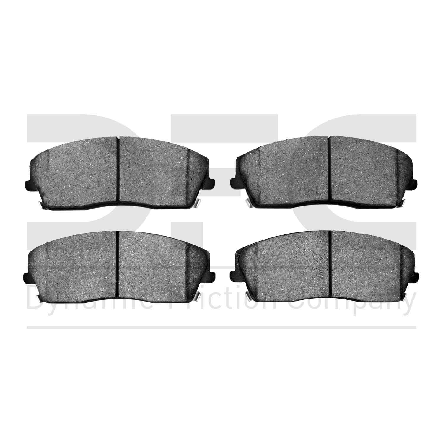 Dynamic Friction Company Disc Brake Pad Set  top view frsport 1310-1056-00