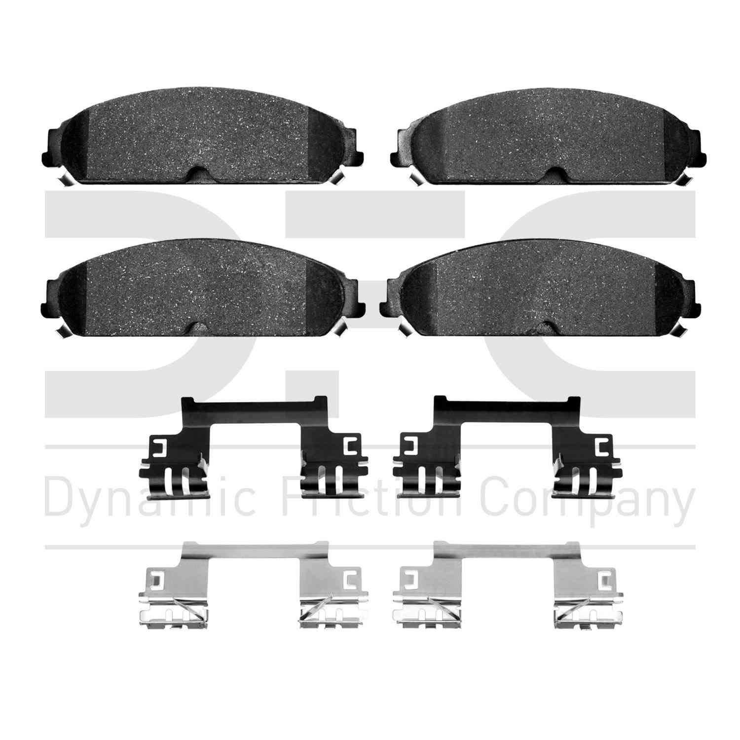 Dynamic Friction Company Disc Brake Pad Set  top view frsport 1310-1058-02