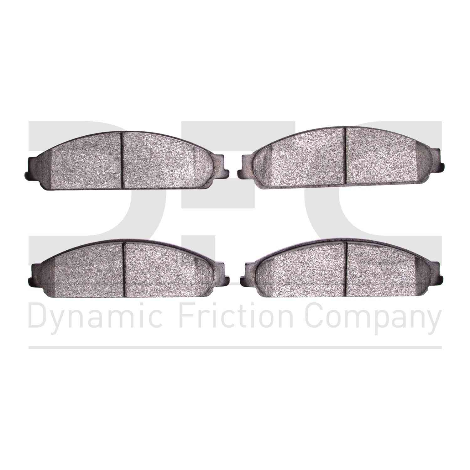 Dynamic Friction Company Disc Brake Pad Set  top view frsport 1310-1070-00