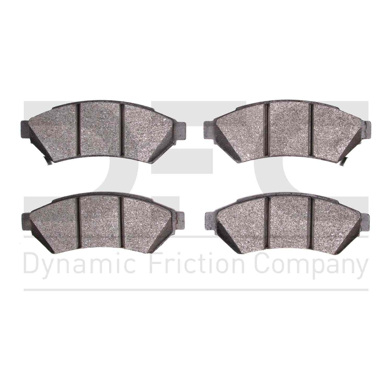 Dynamic Friction Company Disc Brake Pad Set  top view frsport 1310-1075-00