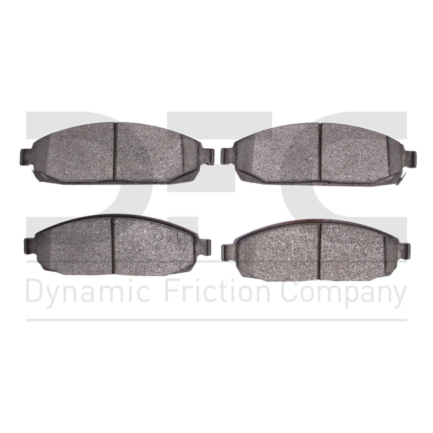 Dynamic Friction Company Disc Brake Pad Set  top view frsport 1310-1080-00