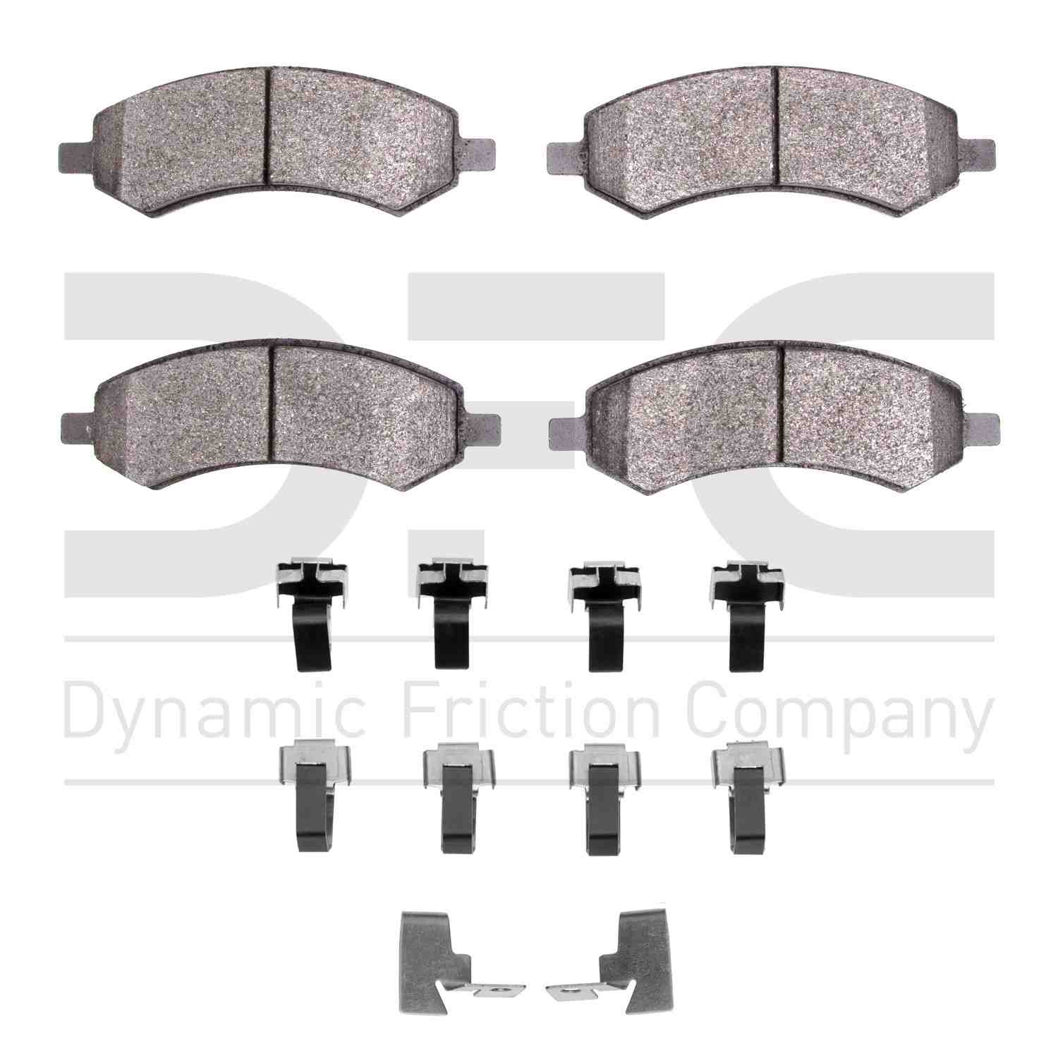 Dynamic Friction Company Disc Brake Pad Set  top view frsport 1310-1084-01