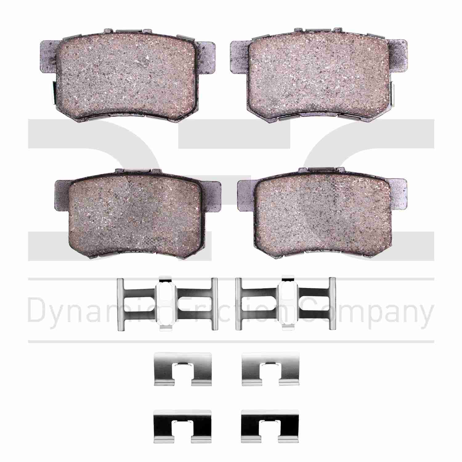 Dynamic Friction Company Disc Brake Pad Set  top view frsport 1310-1086-01