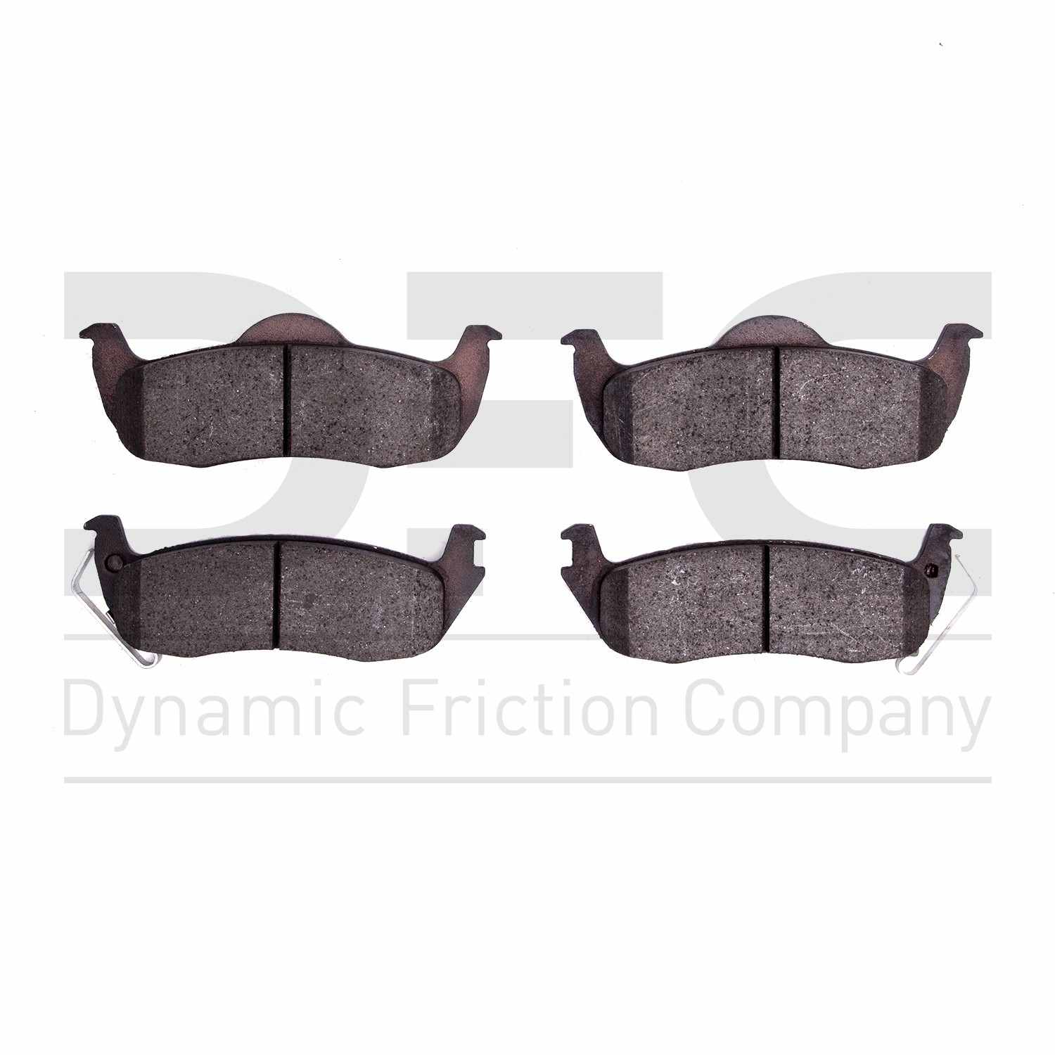 Dynamic Friction Company Disc Brake Pad Set  top view frsport 1310-1087-00