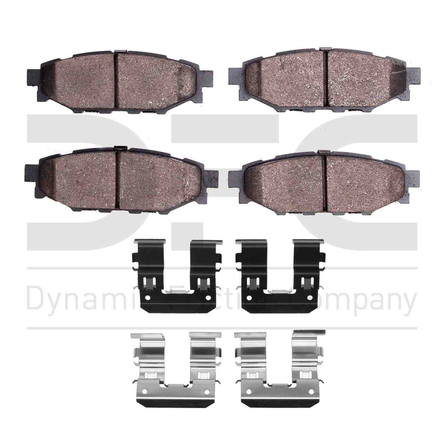 Dynamic Friction Company Disc Brake Pad Set  top view frsport 1310-1114-01