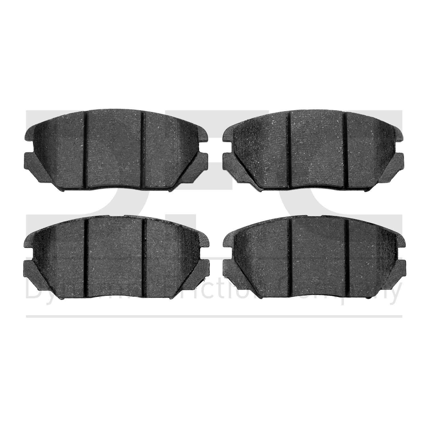 Dynamic Friction Company Disc Brake Pad Set  top view frsport 1310-1125-00