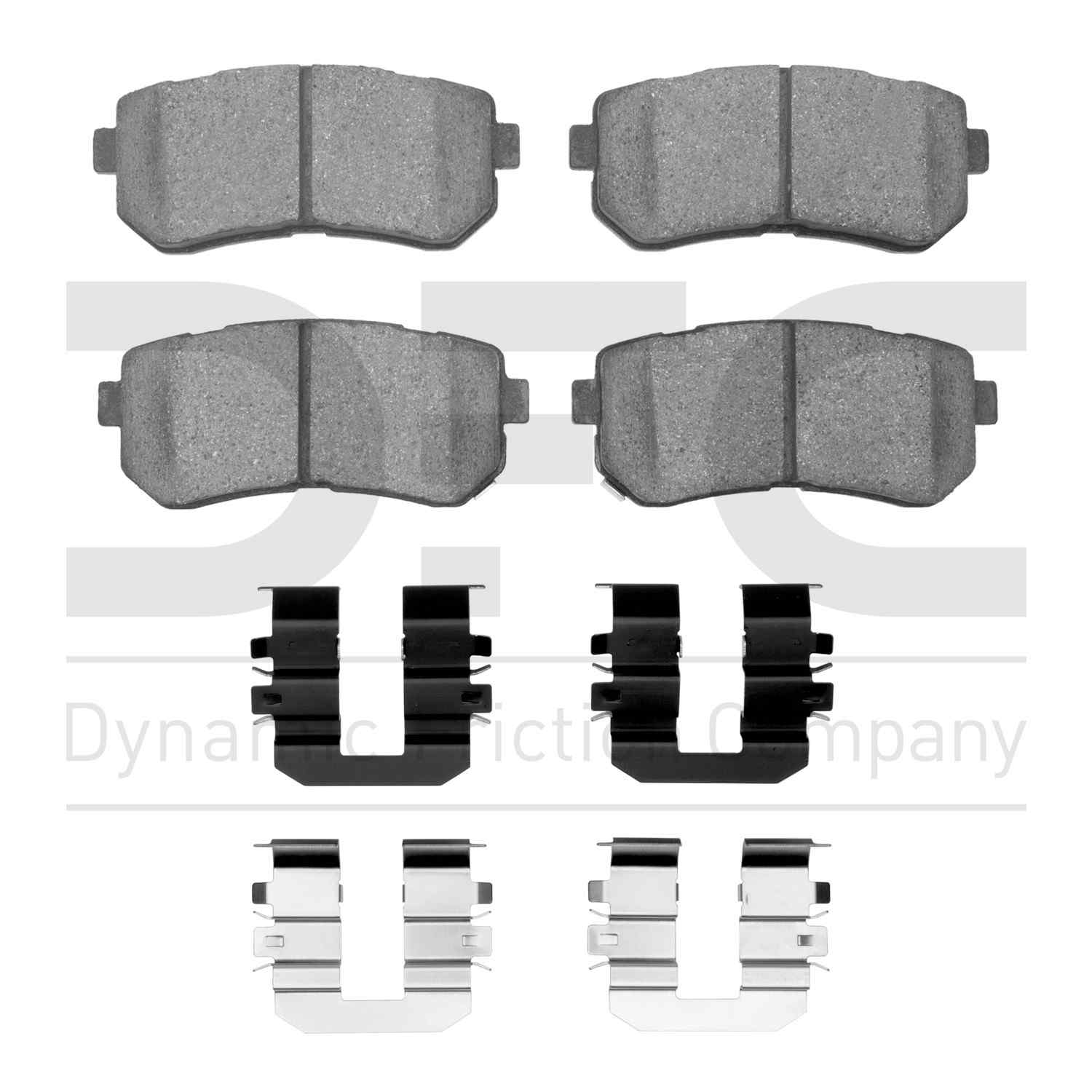 Dynamic Friction Company Disc Brake Pad Set  top view frsport 1310-1157-01