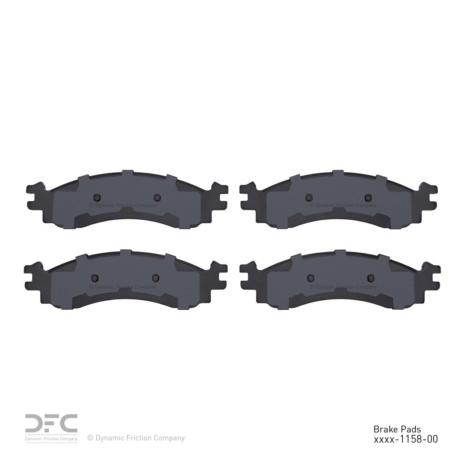 dynamic friction company disc brake pad set  frsport 1310-1158-00