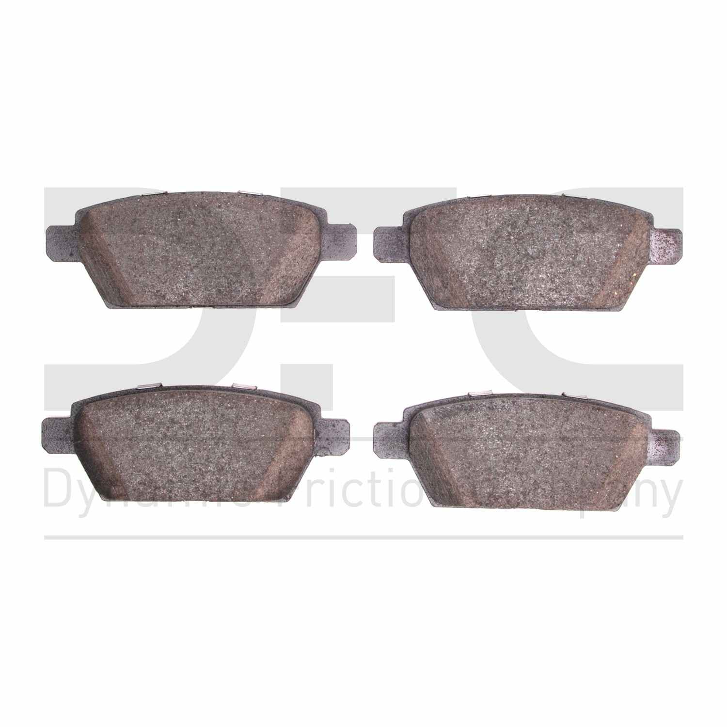 Dynamic Friction Company Disc Brake Pad Set  top view frsport 1310-1161-00