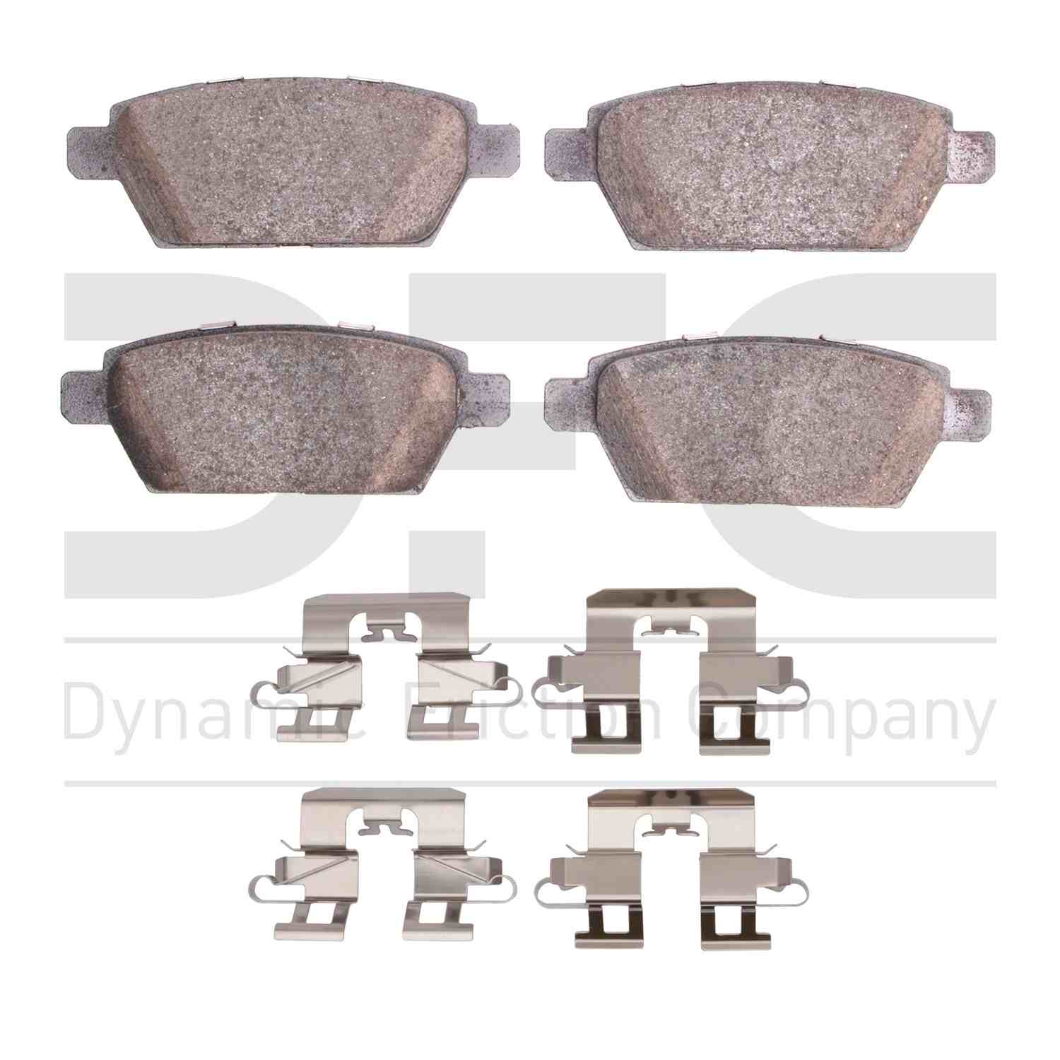 Dynamic Friction Company Disc Brake Pad Set  top view frsport 1310-1161-01