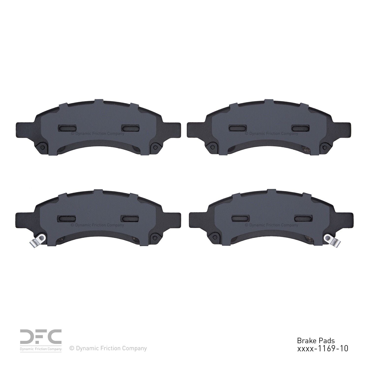 dynamic friction company disc brake pad set  frsport 1310-1169-10