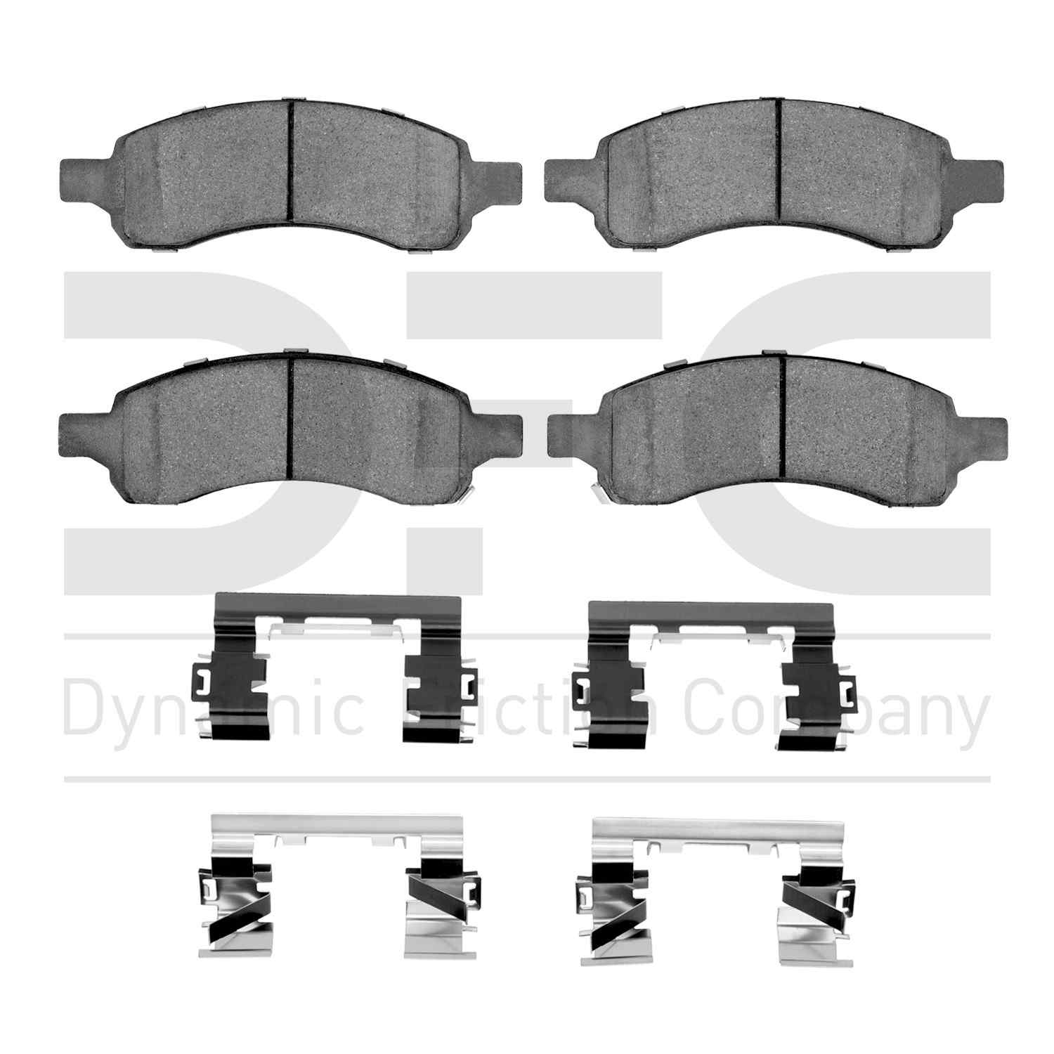 Dynamic Friction Company Disc Brake Pad Set  top view frsport 1310-1169-11