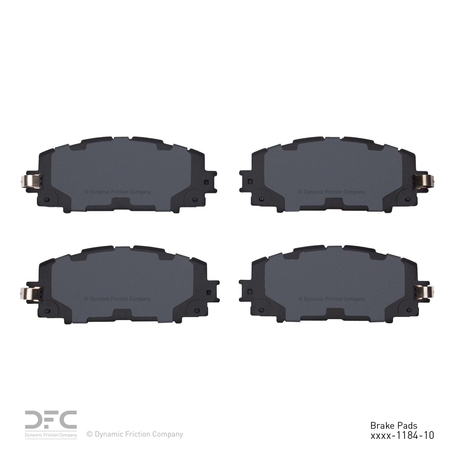 dynamic friction company disc brake pad set  frsport 1310-1184-10