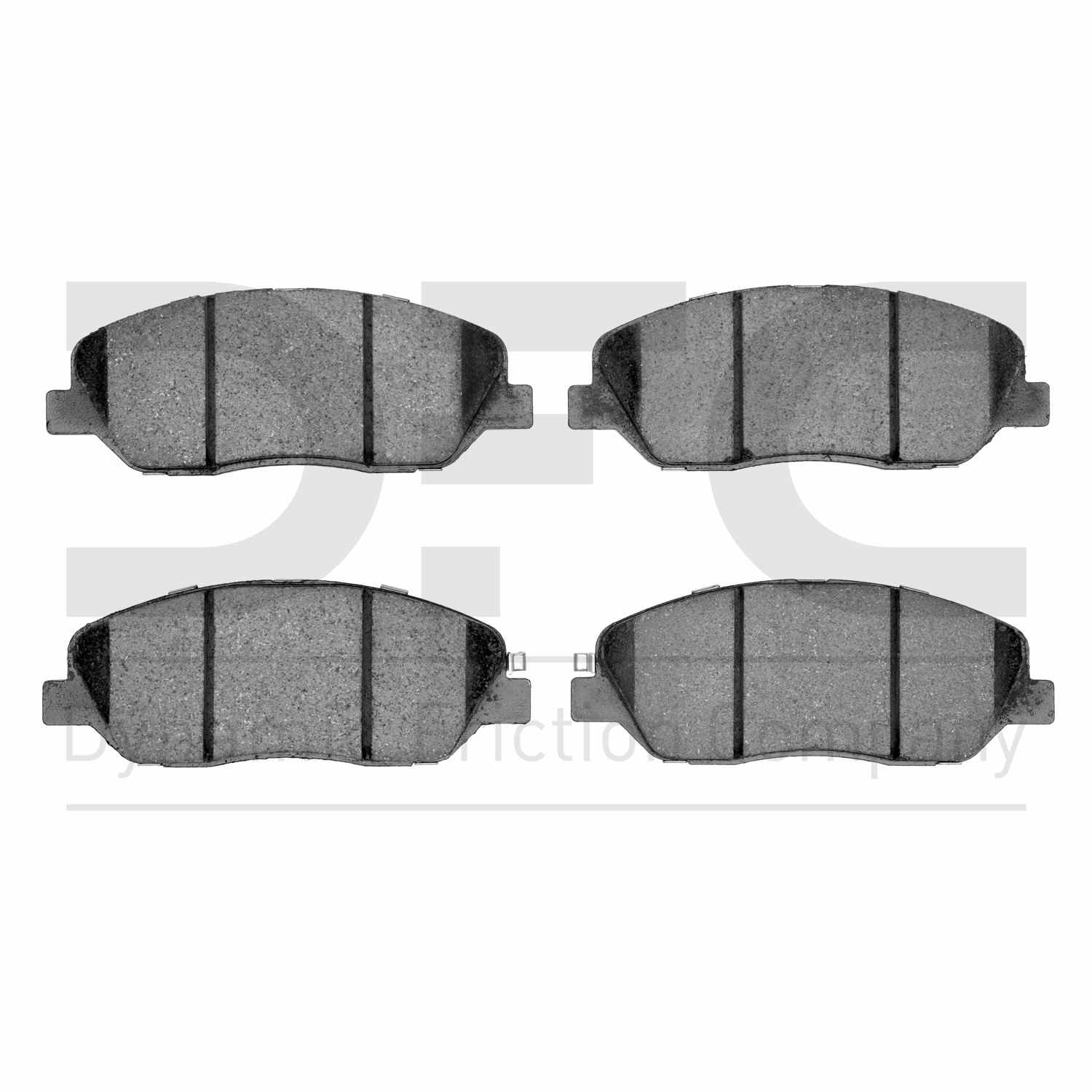 Dynamic Friction Company Disc Brake Pad Set  top view frsport 1310-1202-00