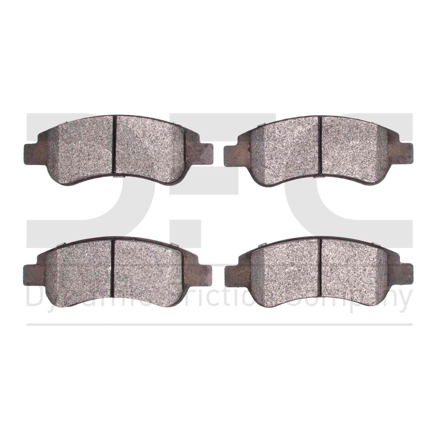 Dynamic Friction Company Disc Brake Pad Set  top view frsport 1310-1213-00