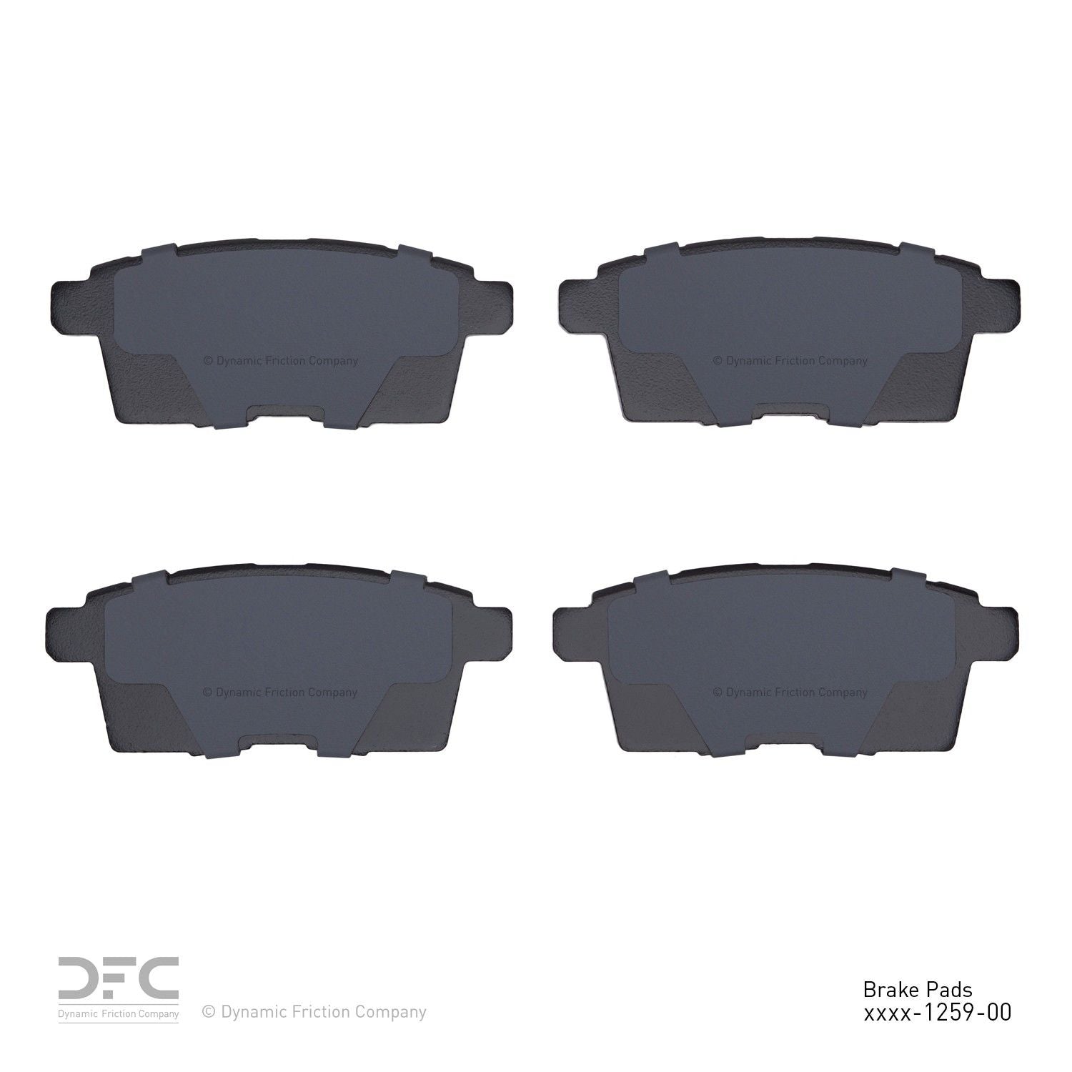 dynamic friction company disc brake pad set  frsport 1310-1259-00