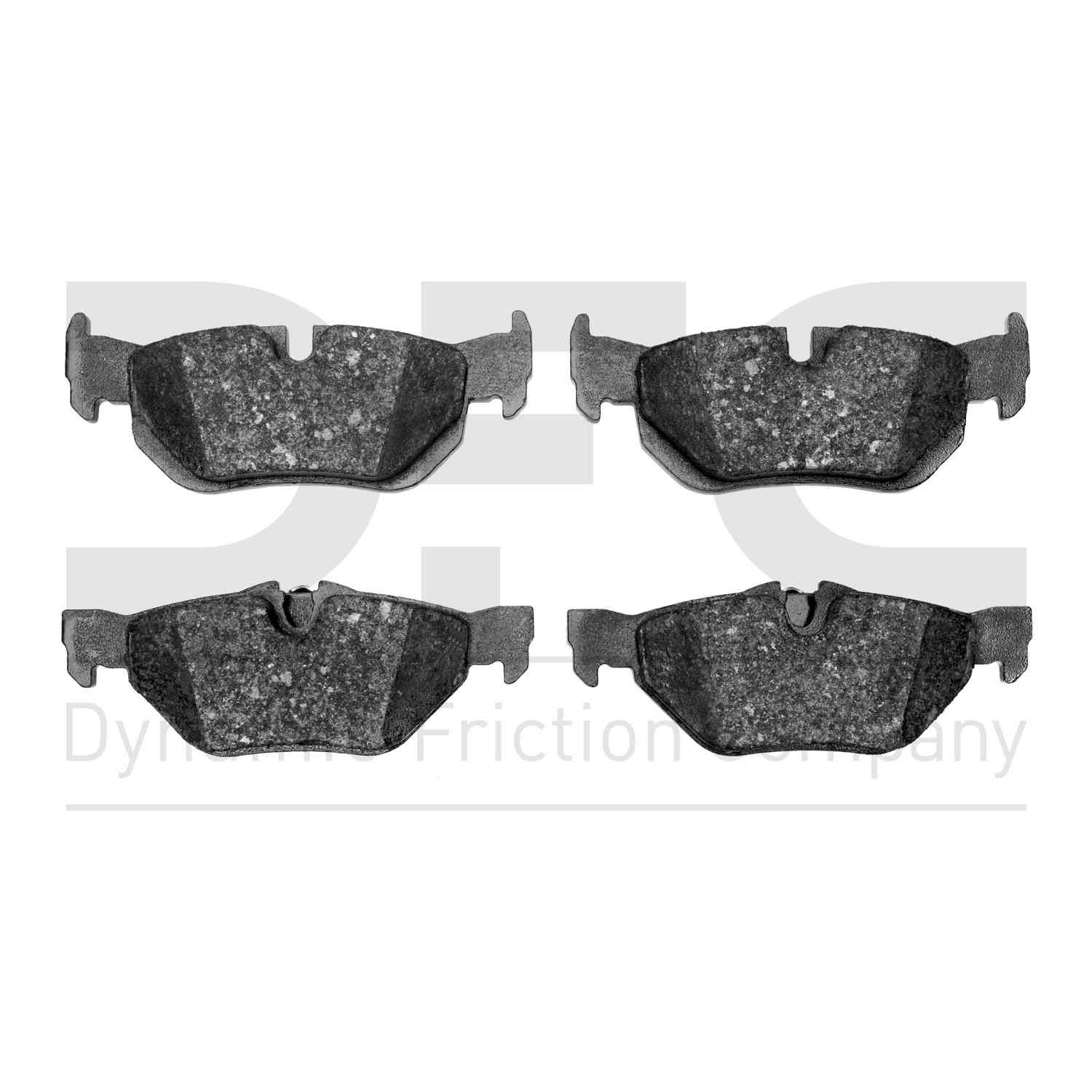 Dynamic Friction Company Disc Brake Pad Set  top view frsport 1310-1267-00