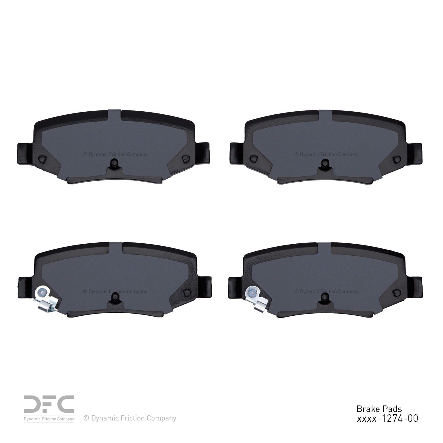 dynamic friction company disc brake pad set  frsport 1310-1274-00