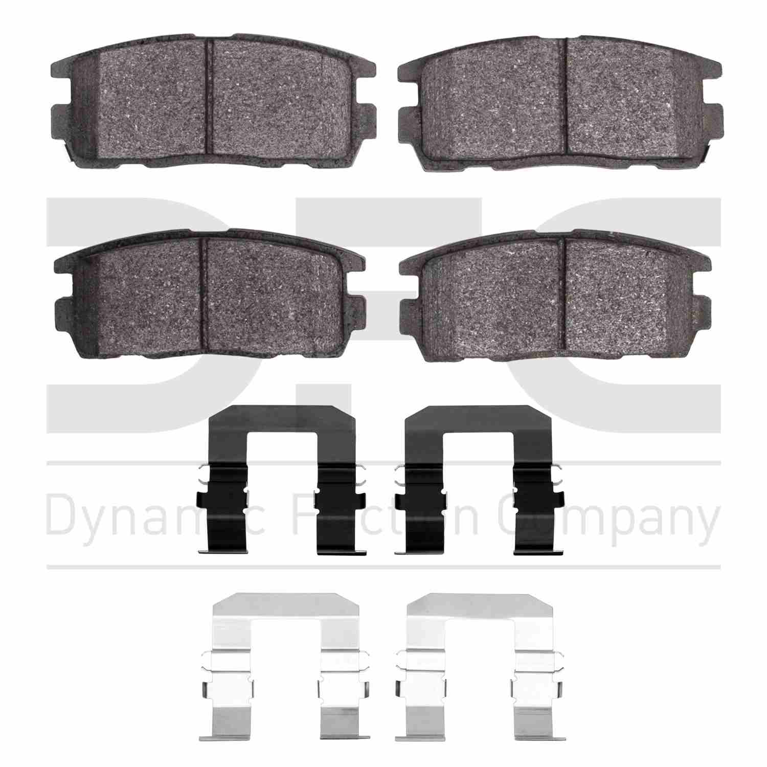 Dynamic Friction Company Disc Brake Pad Set  top view frsport 1310-1275-01