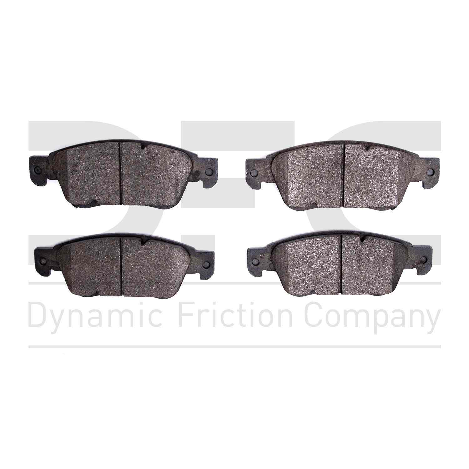 Dynamic Friction Company Disc Brake Pad Set  top view frsport 1310-1287-00