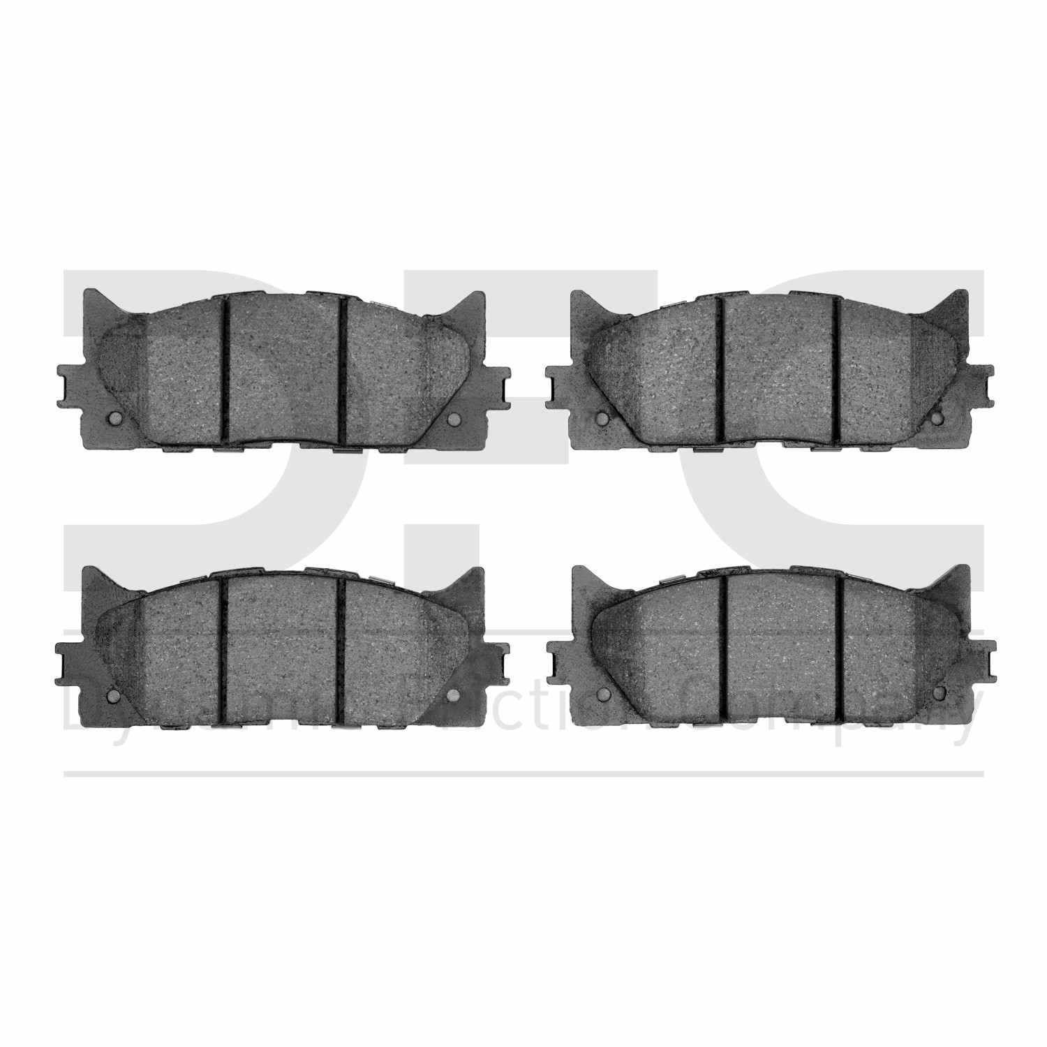 Dynamic Friction Company Disc Brake Pad Set  top view frsport 1310-1293-00