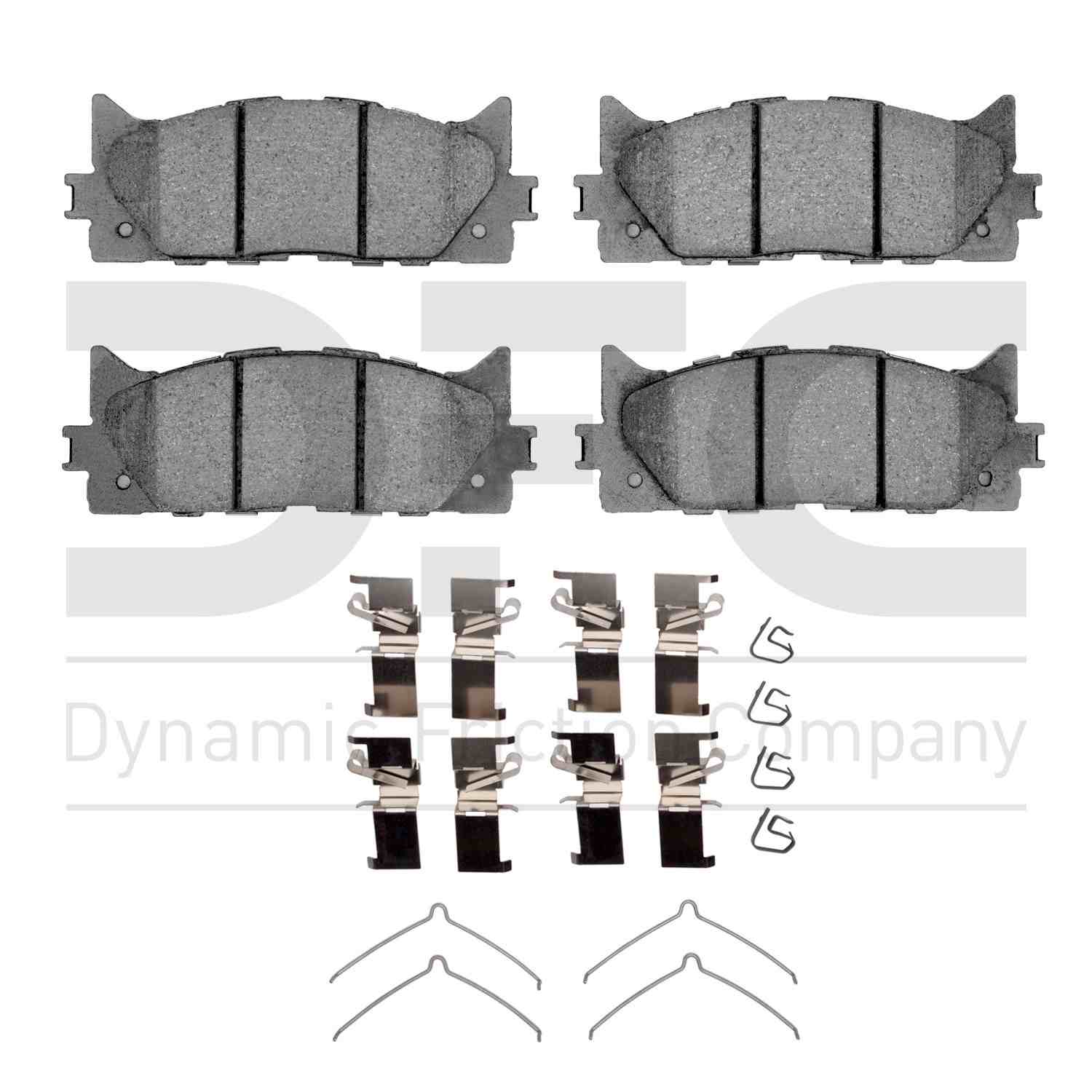 Dynamic Friction Company Disc Brake Pad Set  top view frsport 1310-1293-01