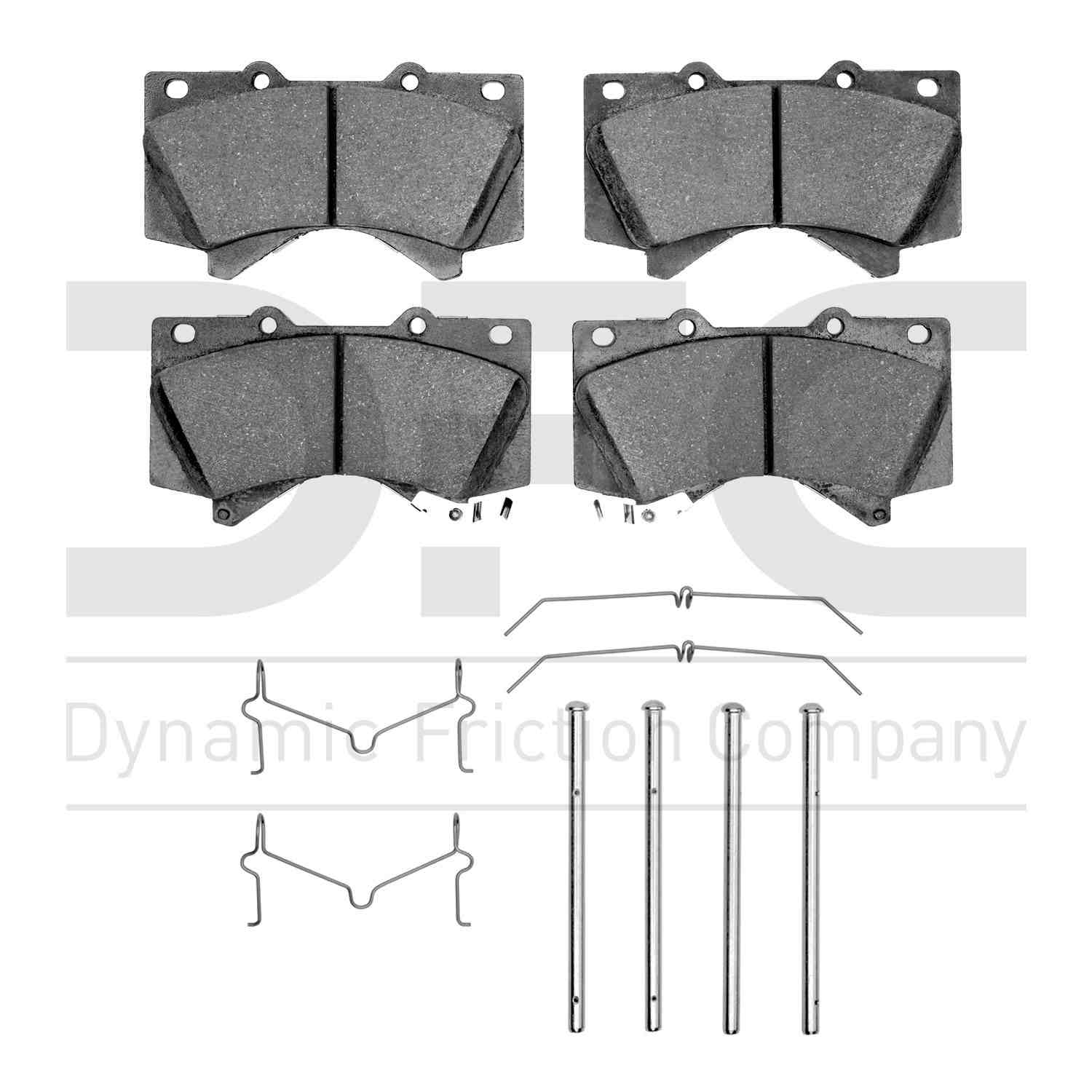 Dynamic Friction Company Disc Brake Pad Set  top view frsport 1310-1303-01